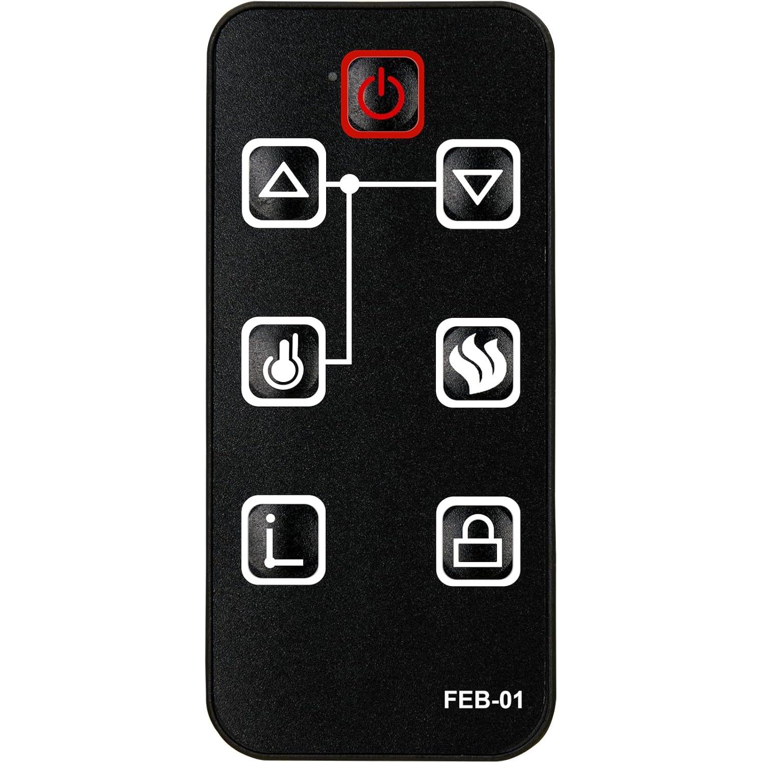 Control Remoto Reemplazo FEBO Flame ZHS-30-A ZHS-30-C