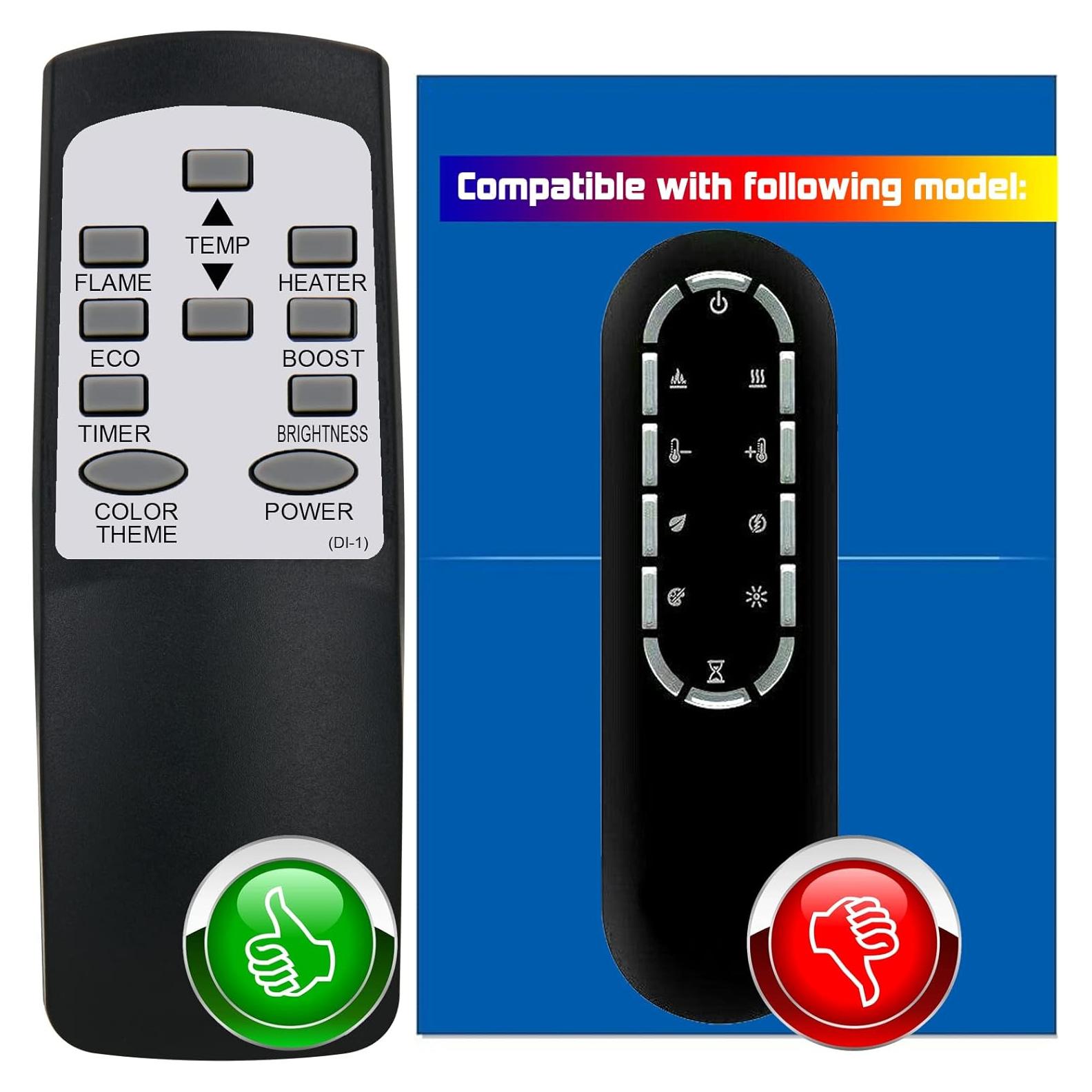 Control Remoto Dimplex PF3033HG para Chimenea Eléctrica