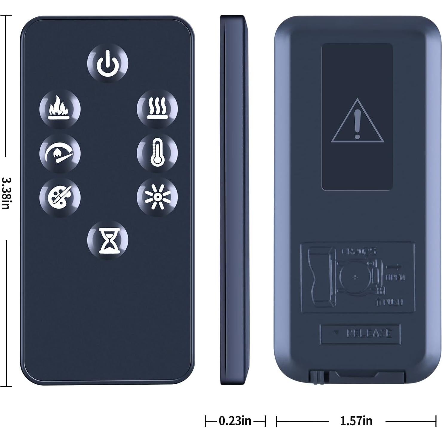 Control Remoto PZL para Chimenea Eléctrica Dimplex Infrarrojo
