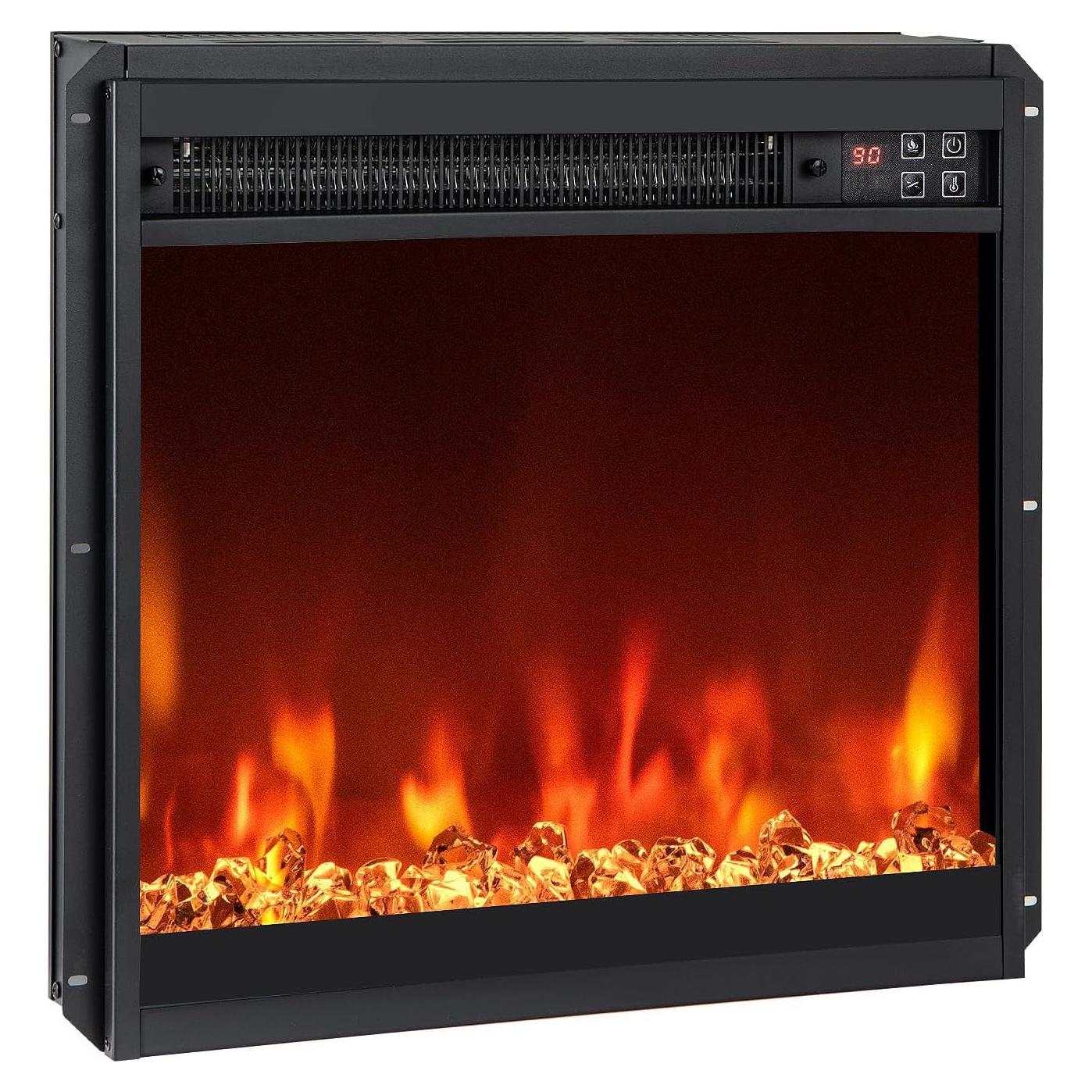 COSTWAY Chimenea Eléctrica 49.1cm Multicolor 1500W