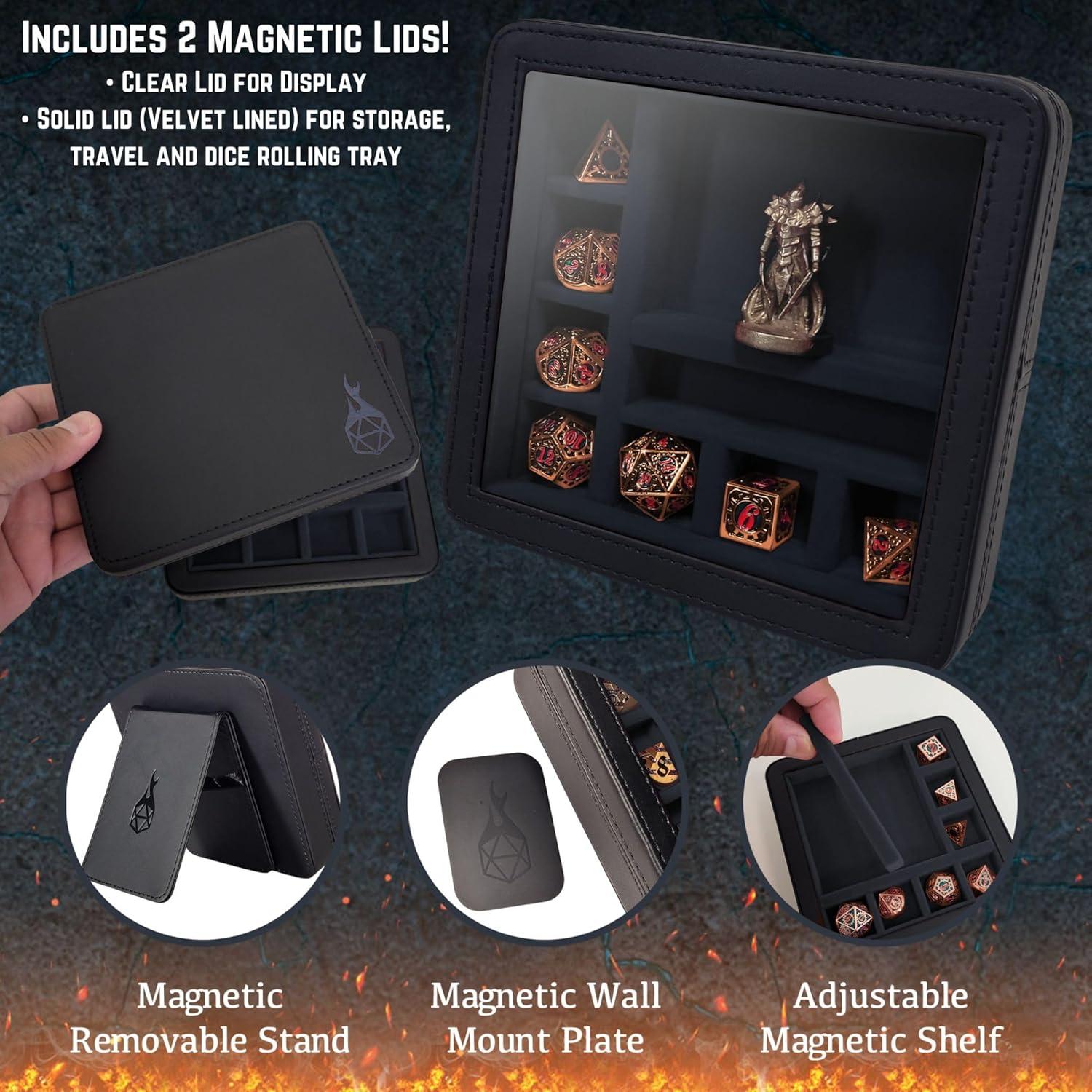 Estuche Exhibición RPG Forged Dice Co. para Dados y Miniaturas