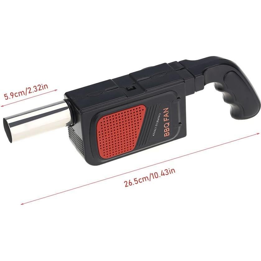 Soplador de Fuego Eléctrico YYMTTOR BBQ Portátil 6V