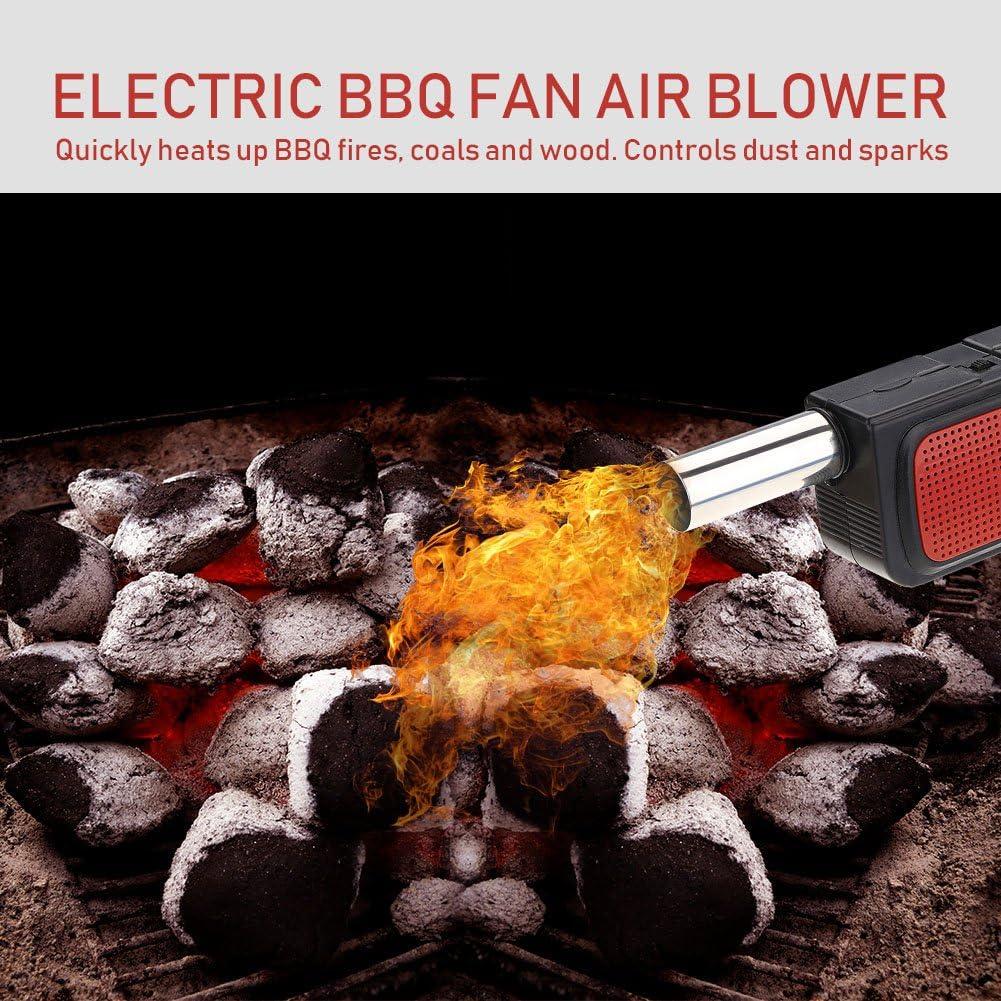 Soplador de Fuego Eléctrico YYMTTOR BBQ Portátil 6V