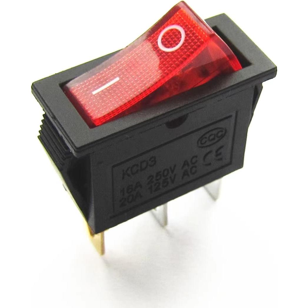 Interruptor de Palanca Iluminado 120927-24 para Chimeneas Eléctricas