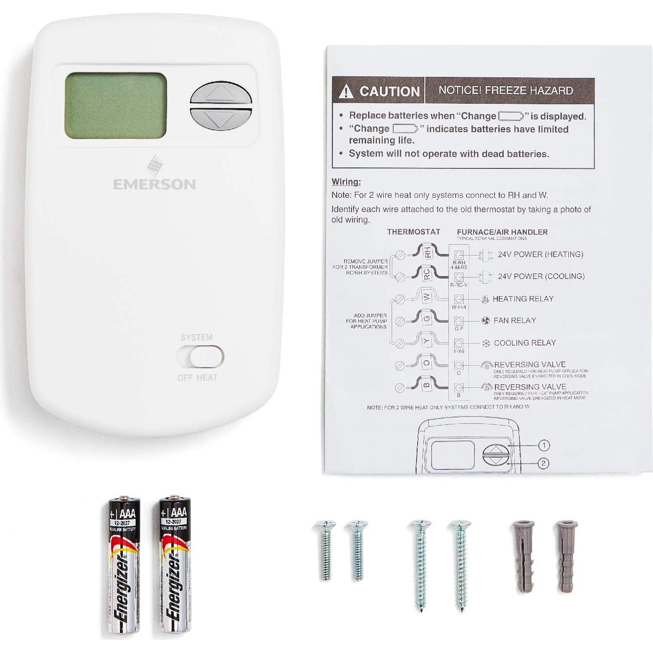 Termostato Emerson 1E78-140 Digital No Programable Solo Calor