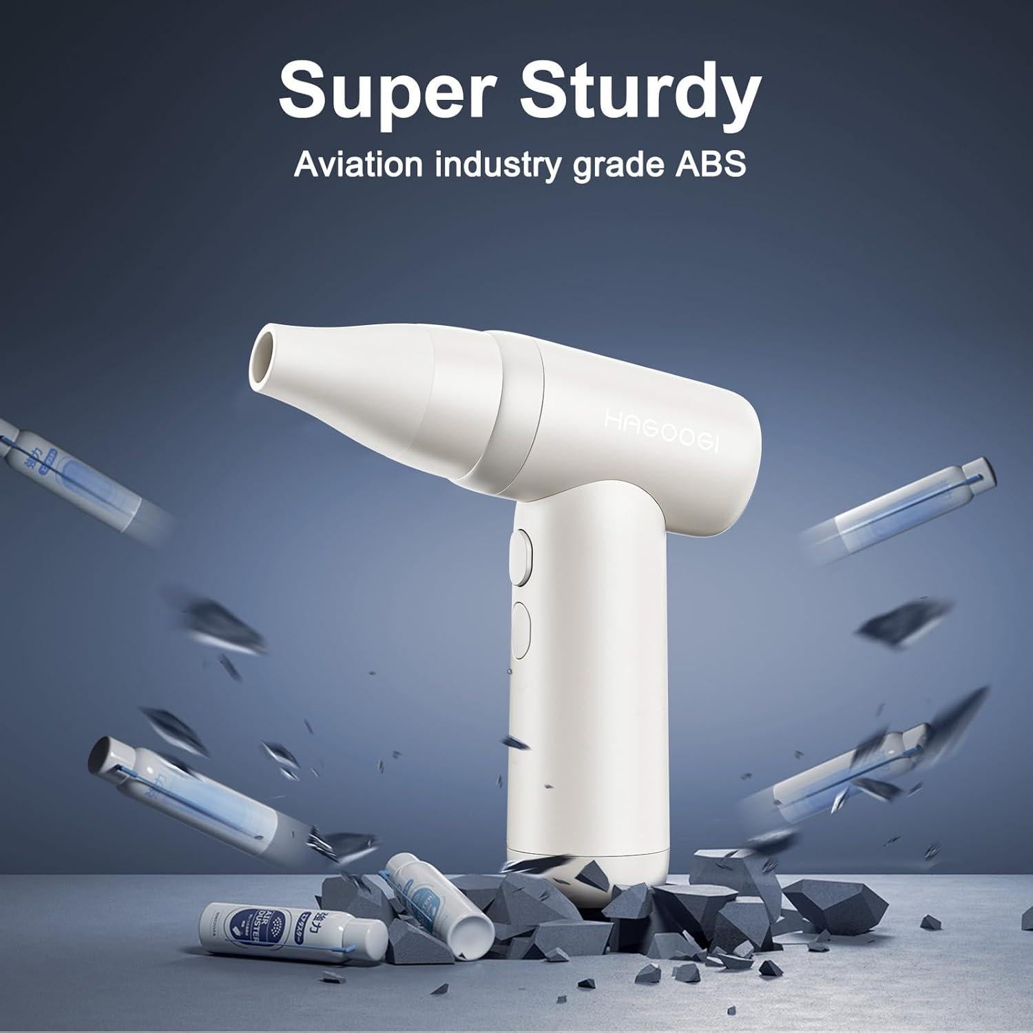 Soplador de Aire Comprimido HAGOOGI 4 Velocidades Blanco