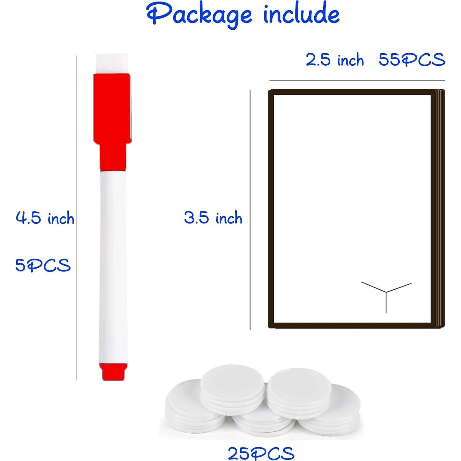 55 Fichas Borrables de PVC WIETUNV para Magic The Gathering