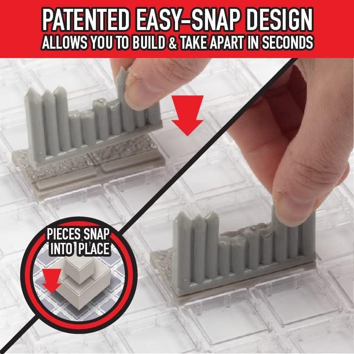 Conjunto Base Palisade Pintable Monster 195 Piezas RPG