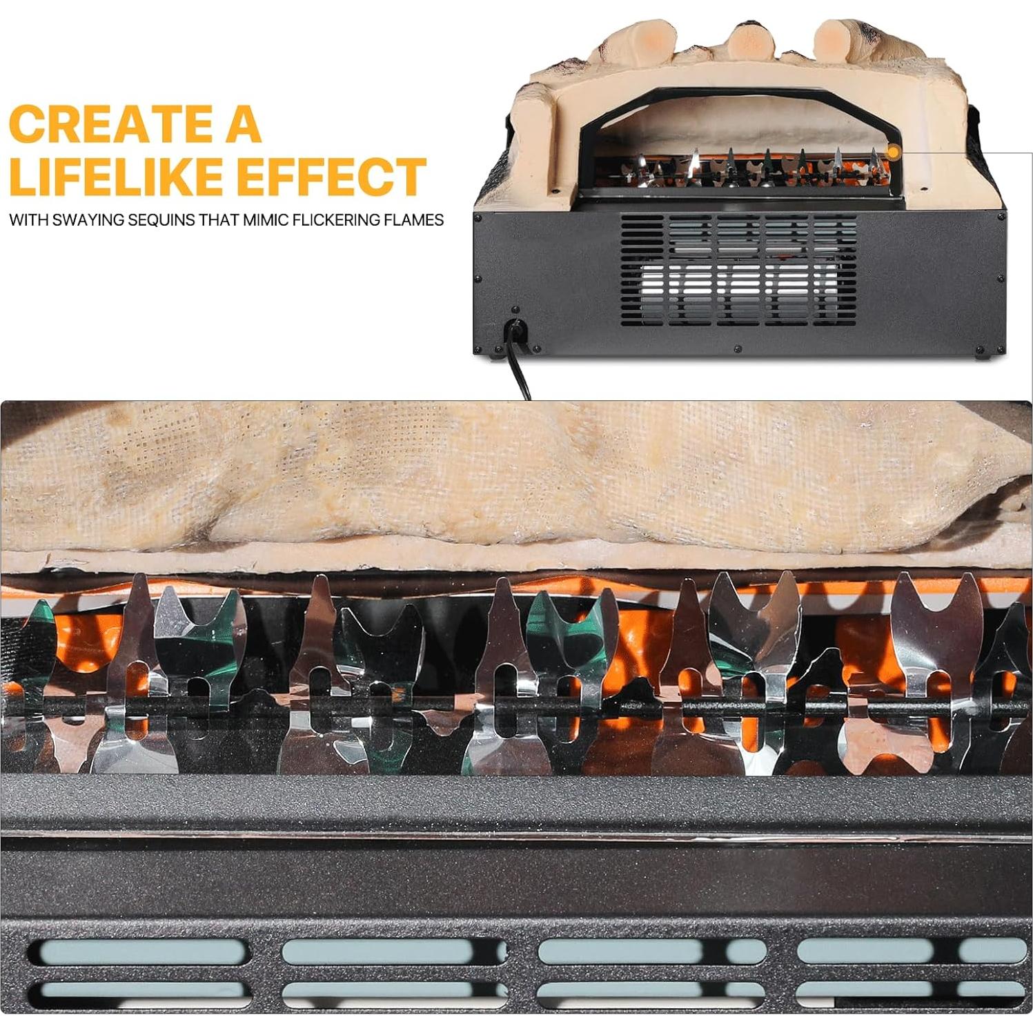 Insertable Eléctrico Mollie A03-EF-003-20-BK 1500W