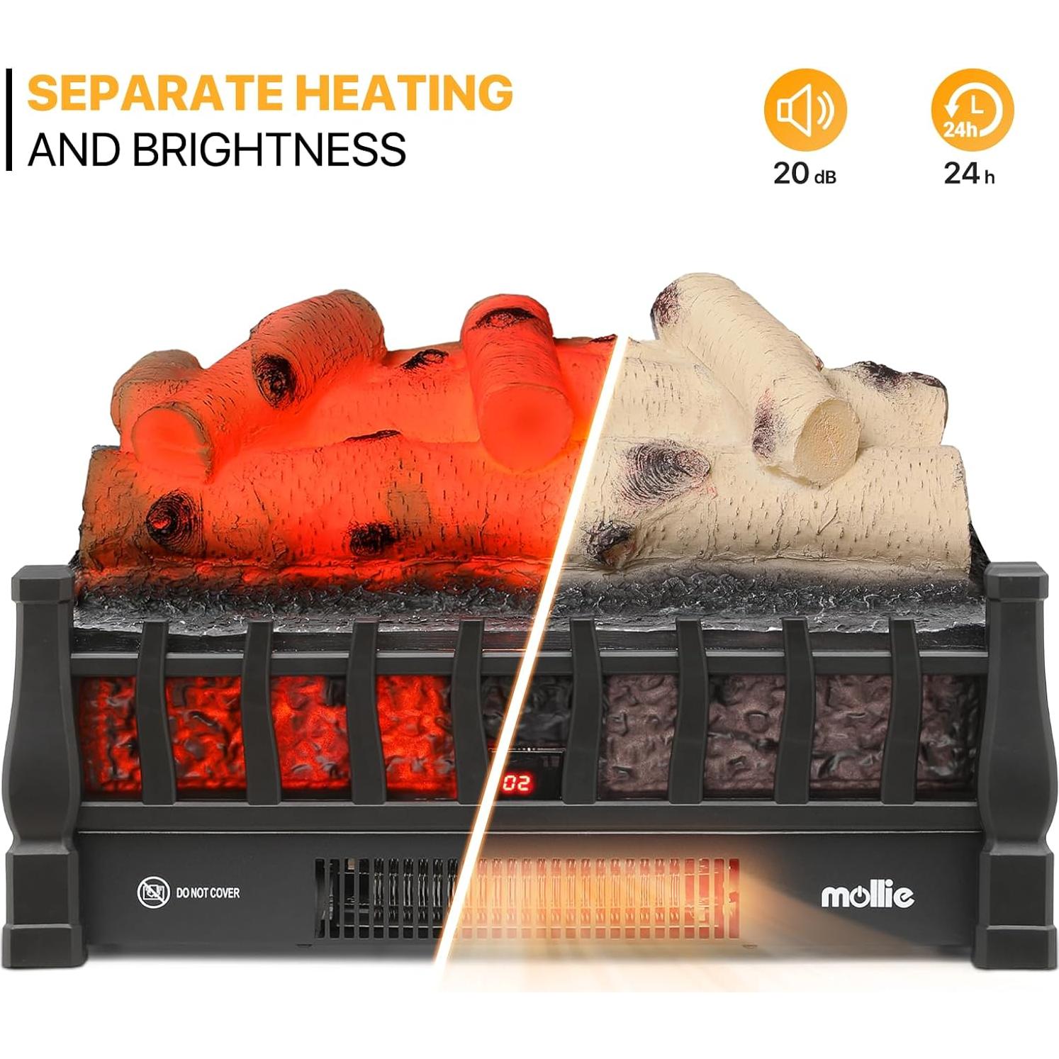 Insertable Eléctrico Mollie A03-EF-003-20-BK 1500W