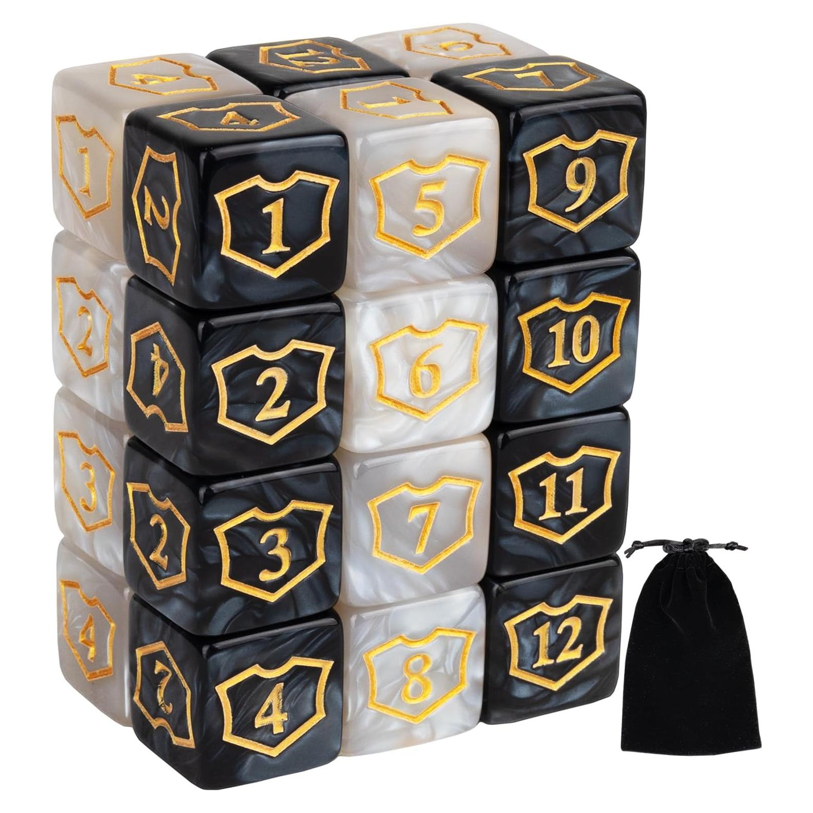 Contadores de Dados MTG 24 Piezas ORUNI Resina Premium