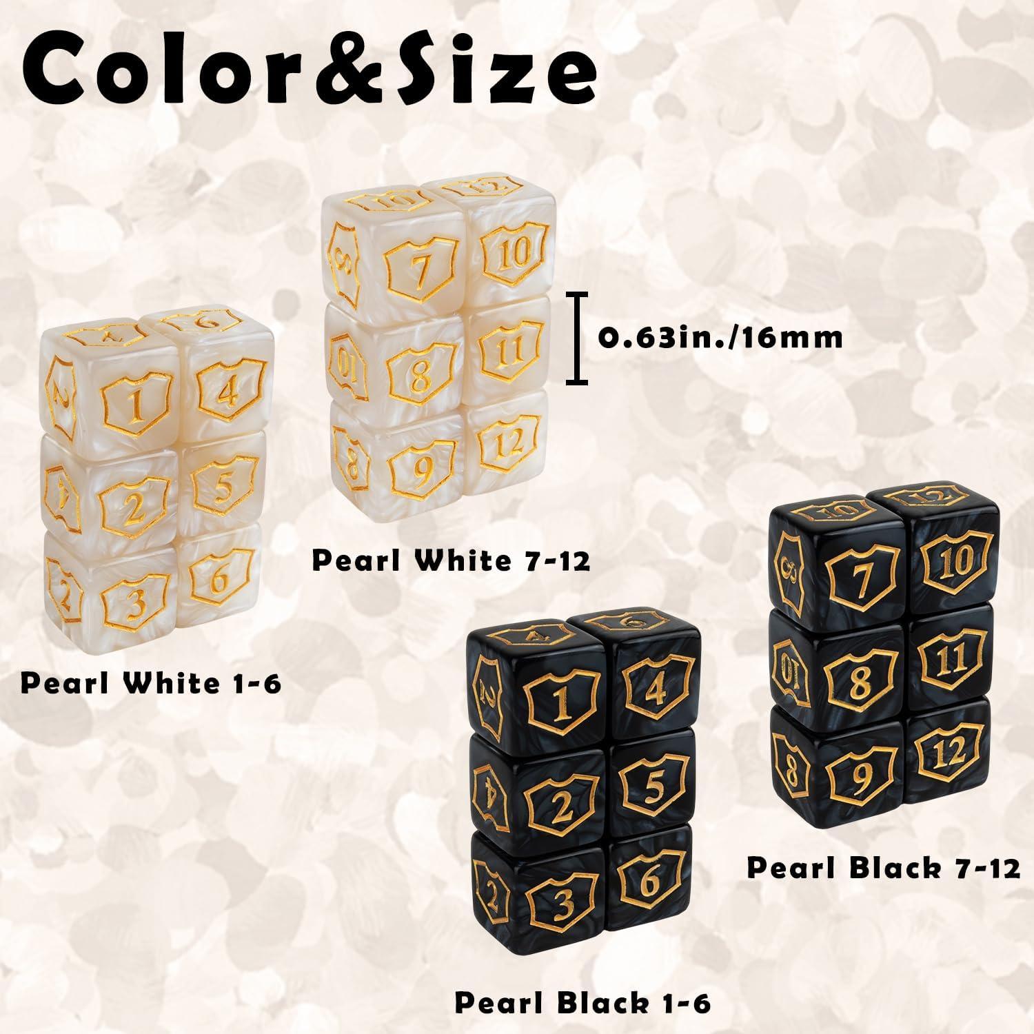 Contadores de Dados MTG 24 Piezas ORUNI Resina Premium