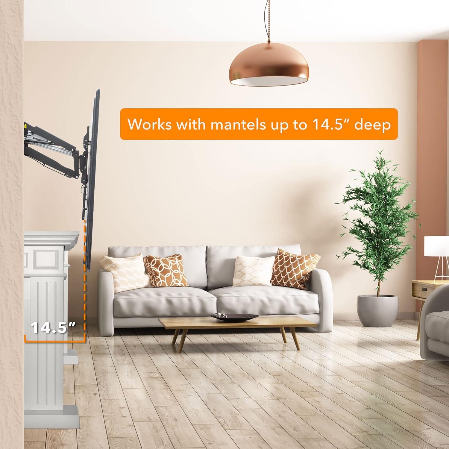 Soporte de TV motorizado Mount-It! para chimenea 80"