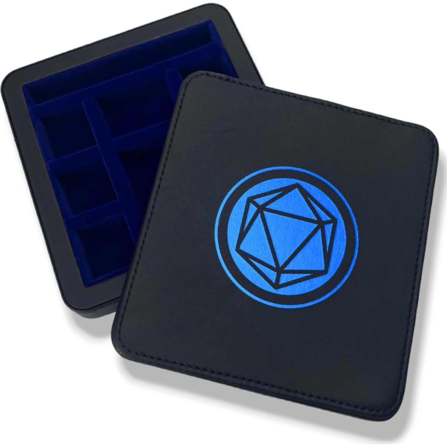 Estuche Magnético Luck Lab para Dados y Soporte Teléfono - Azul