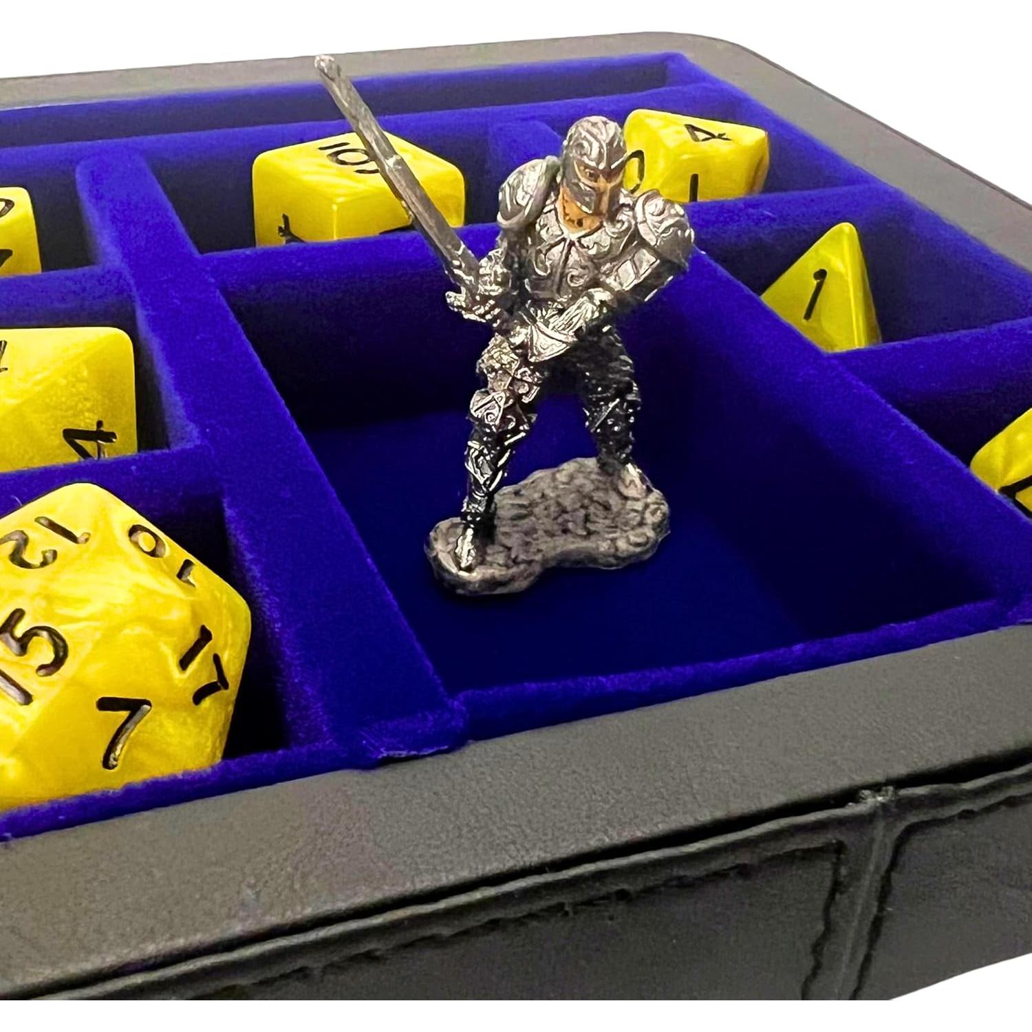 Estuche Magnético Luck Lab para Dados y Soporte Teléfono - Azul