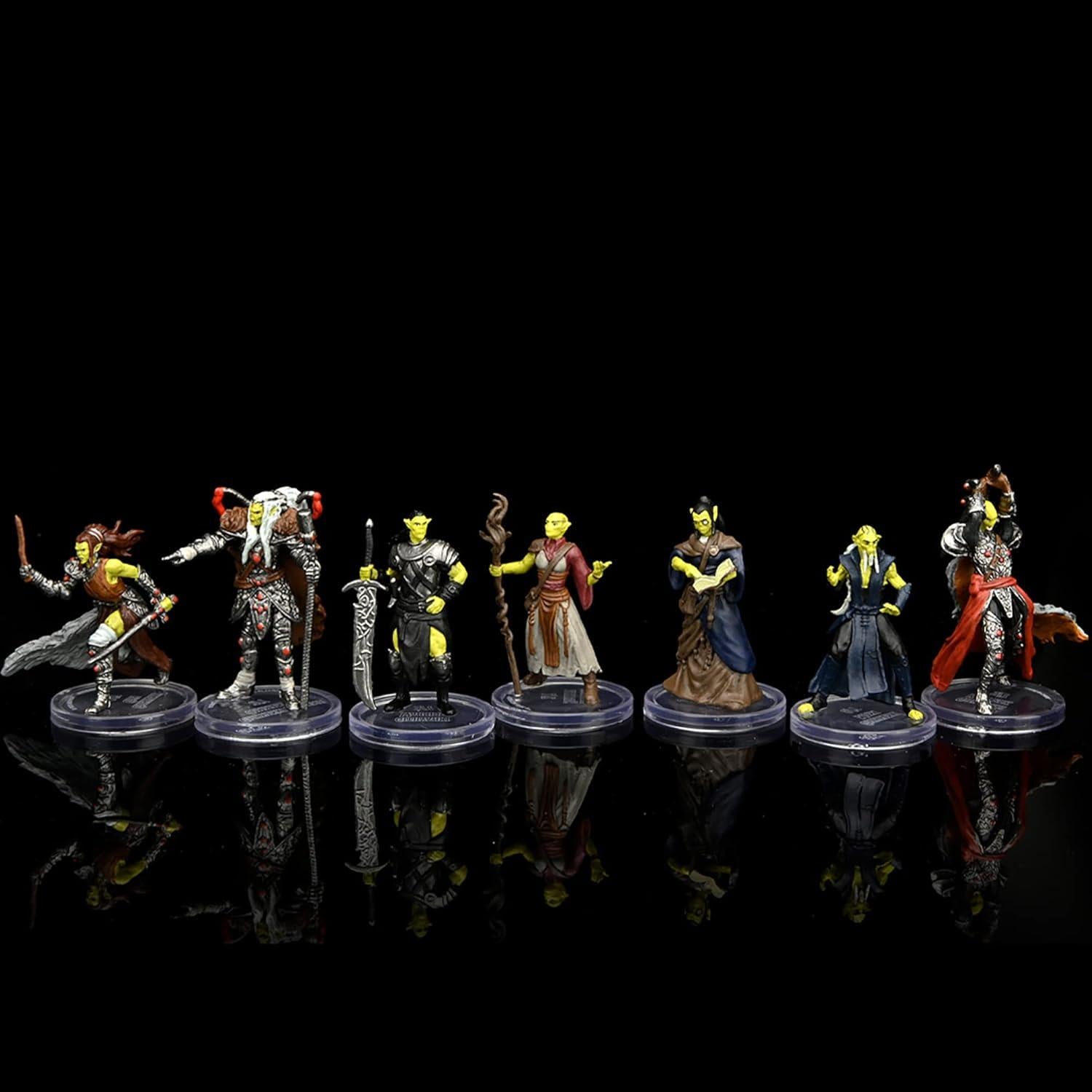 Miniaturas D&D Githyanki Banda de Guerra - 7 Figuras Pintadas