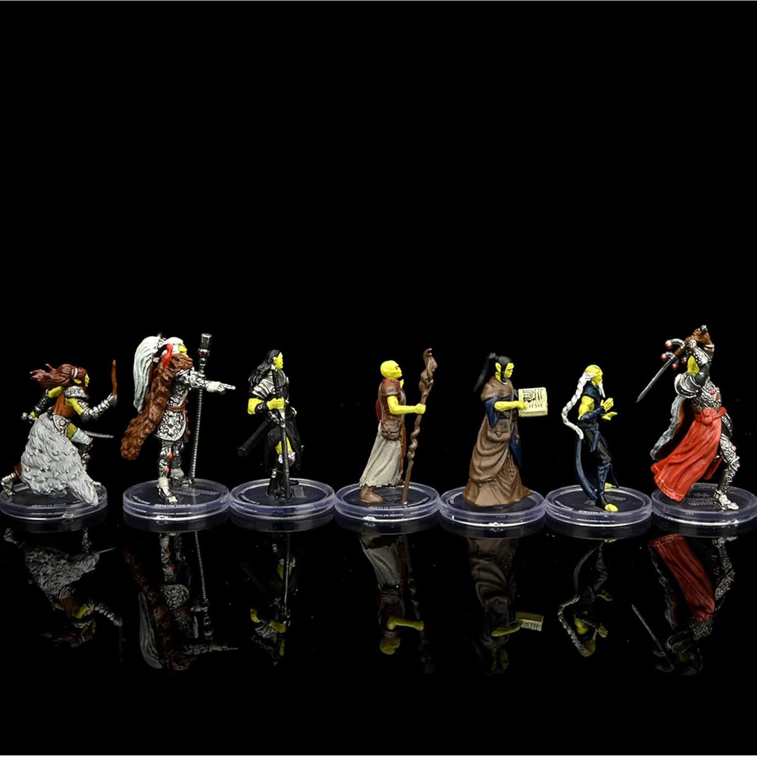 Miniaturas D&D Githyanki Banda de Guerra - 7 Figuras Pintadas