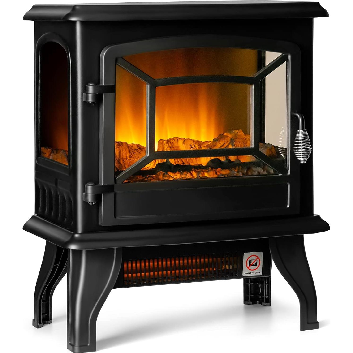 Chimenea Eléctrica ORALNER 43 cm con Efecto Llama 3D, 1400W