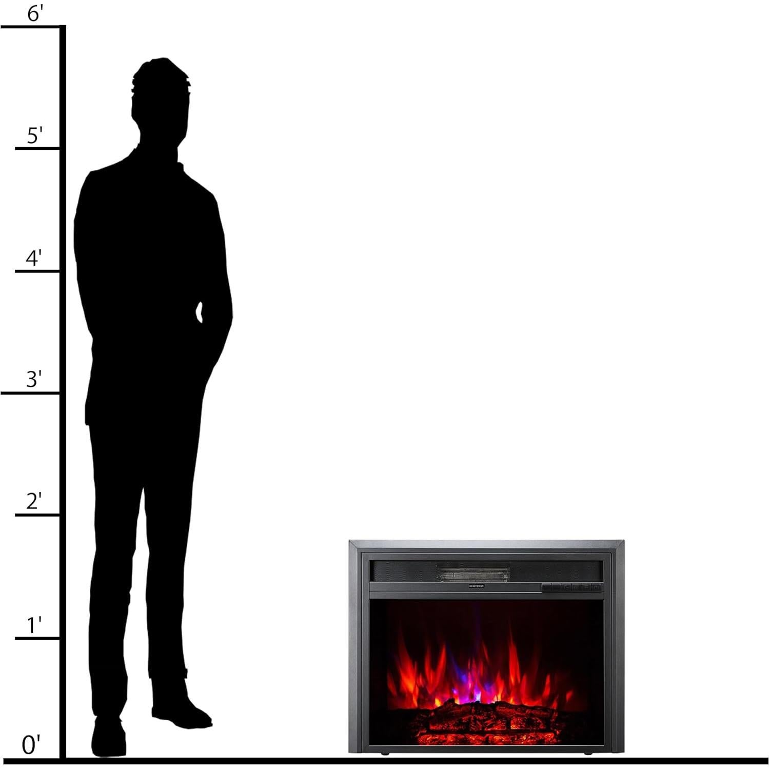Insert de Chimenea Eléctrica XBrand 81 cm Control Remoto