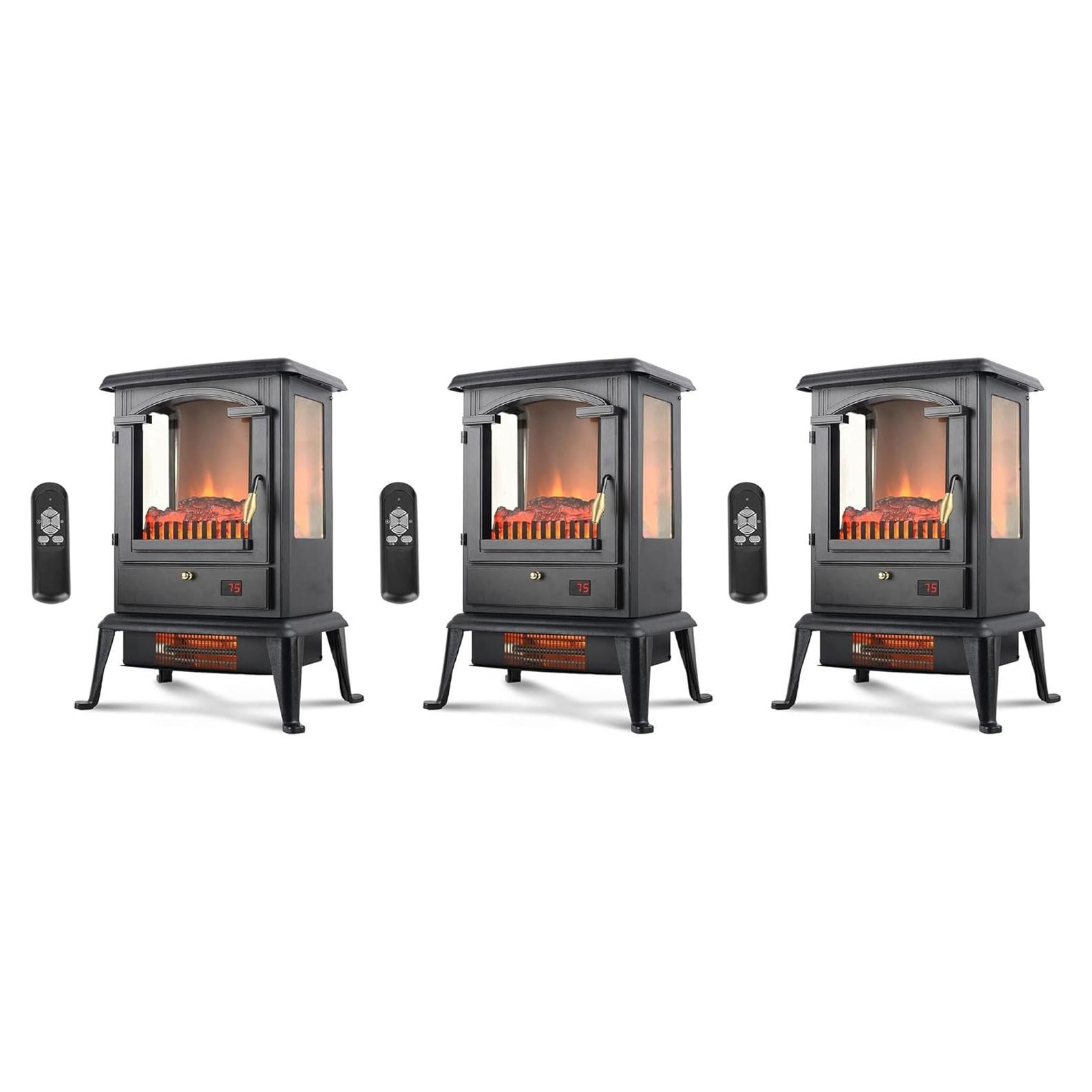 Estufa Infrarroja VOLTORB 3 Lados con Control Remoto