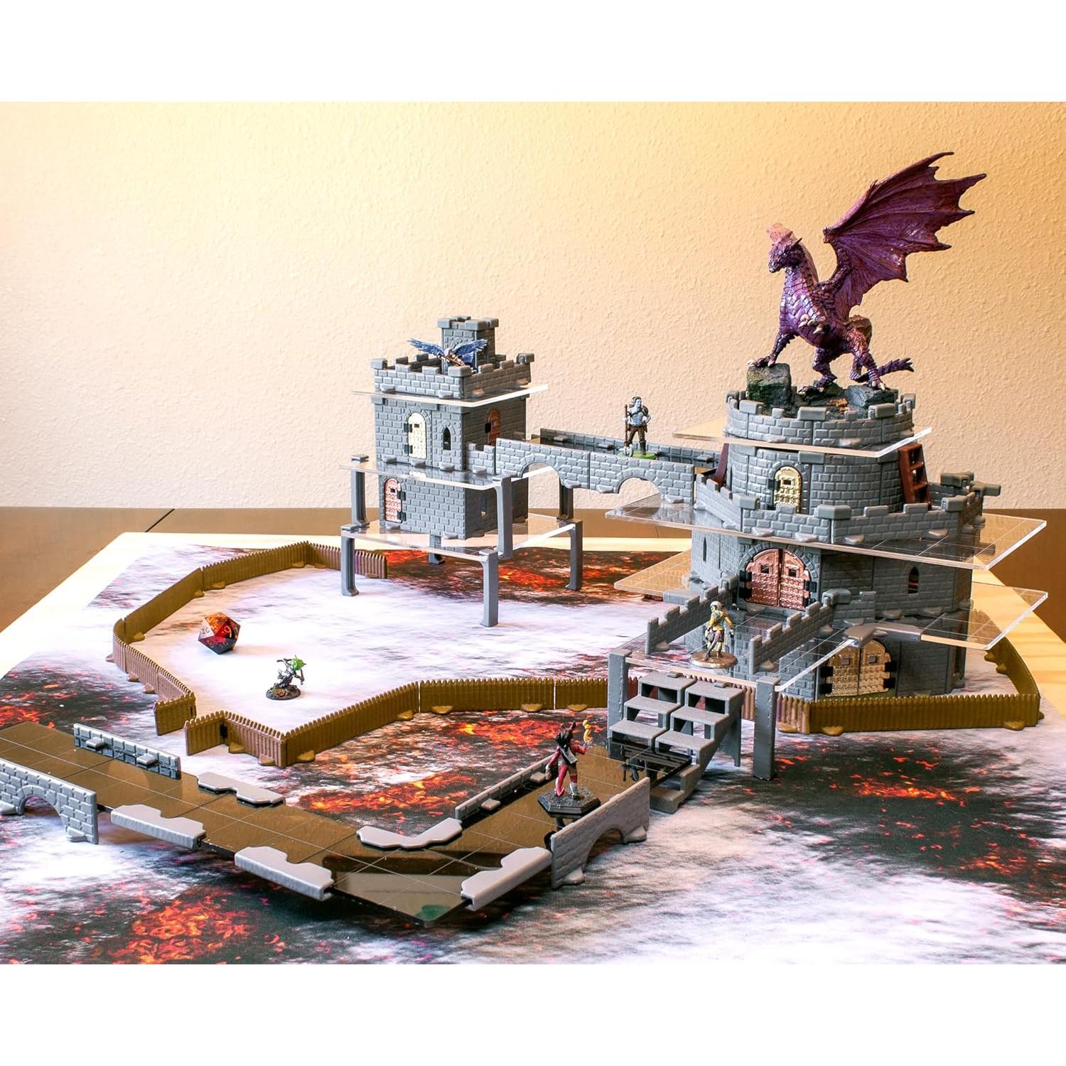 Conjunto de Castillo DCD - 168 Piezas para DND y RPGs