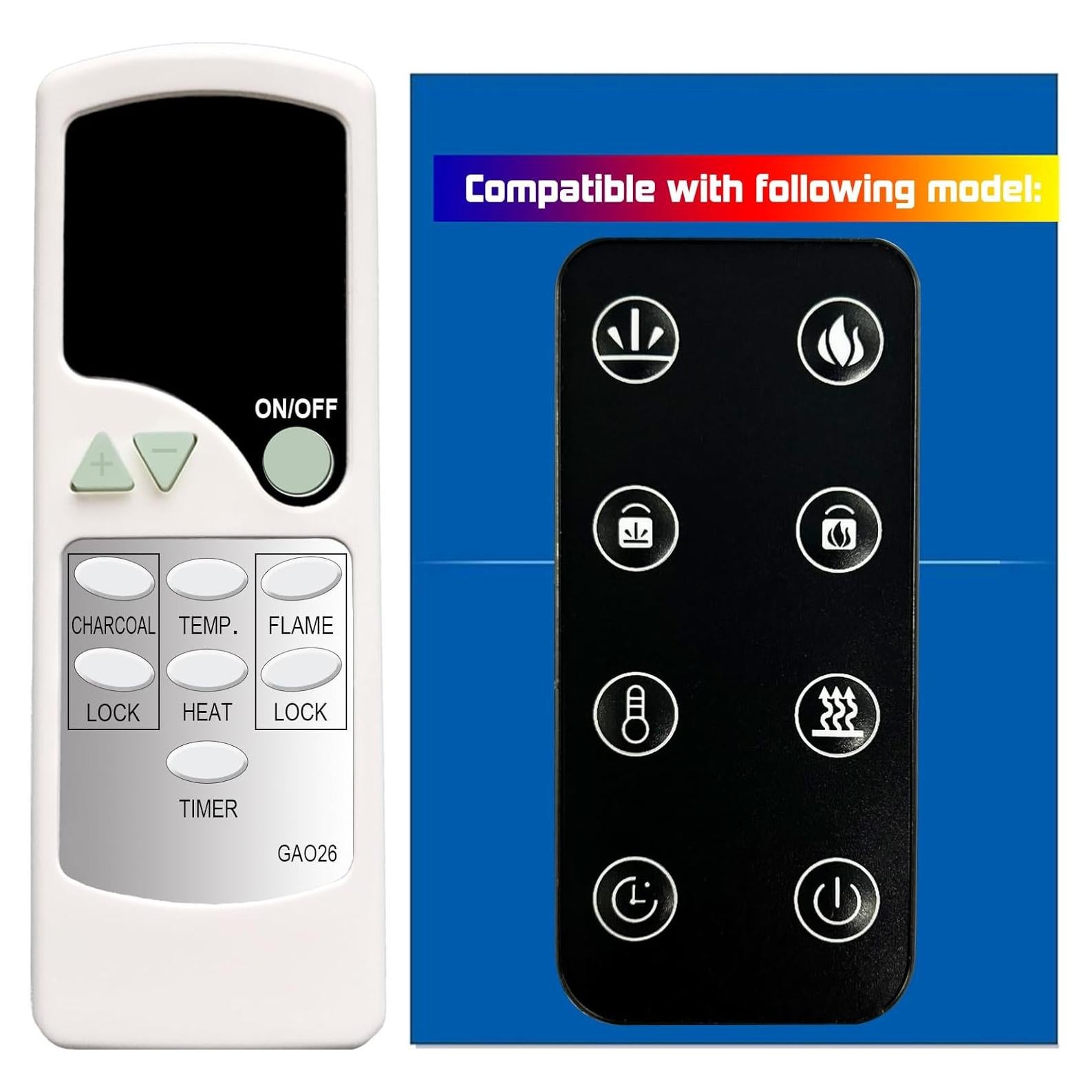 Control Remoto Kentsky para Chimenea Eléctrica - Sin Programación