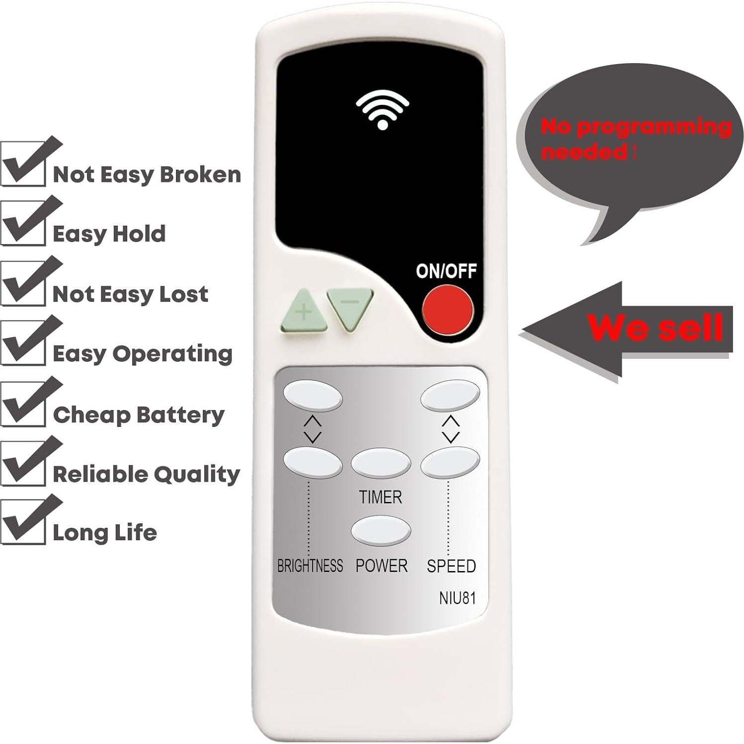 Control Remoto Reemplazo Mocifi F18-17LT F23-17LT Festivo
