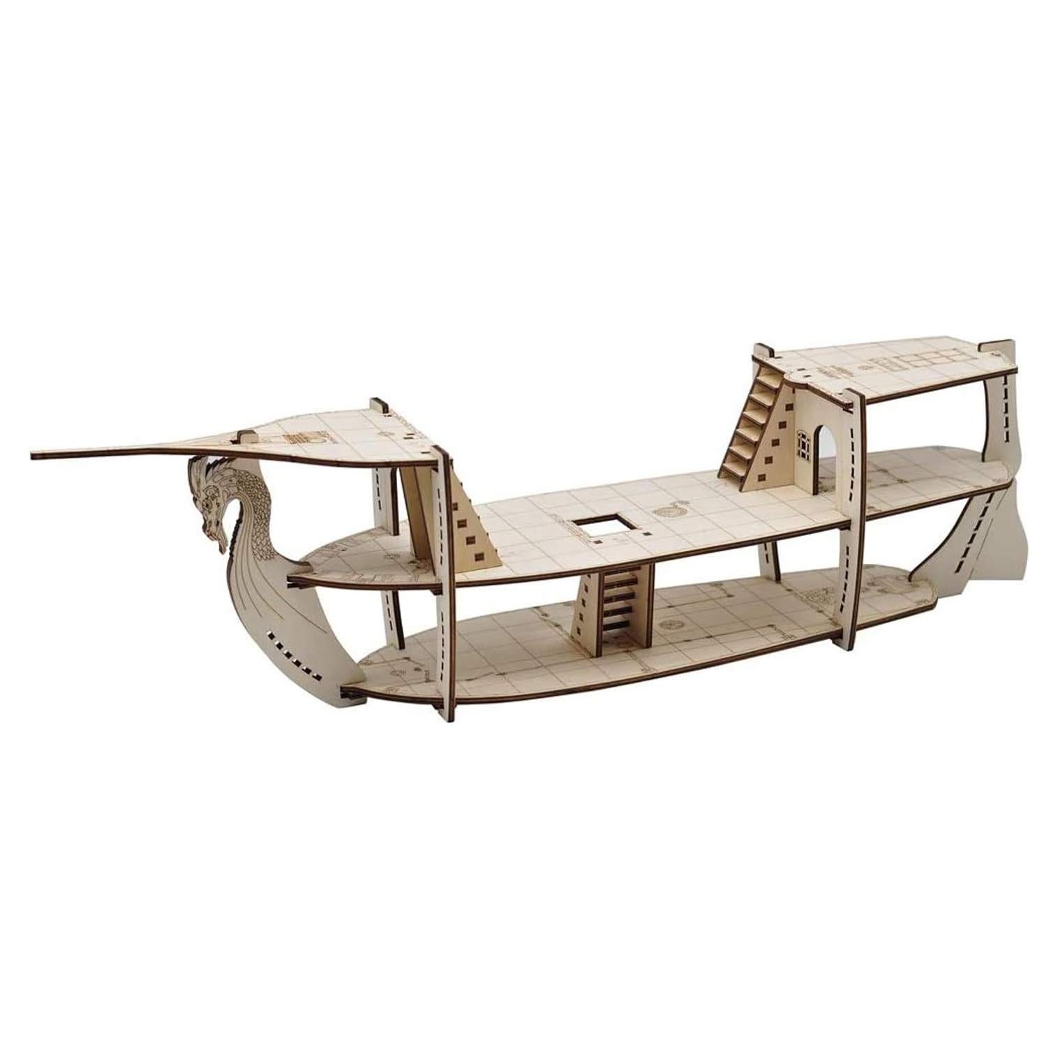 Miniatura Barco RPG CZYY 3 Niveles Madera 59.44 cm