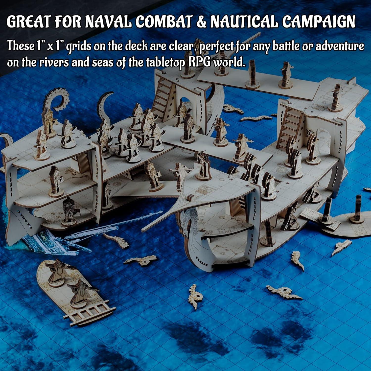 Miniatura Barco RPG CZYY 3 Niveles Madera 59.44 cm