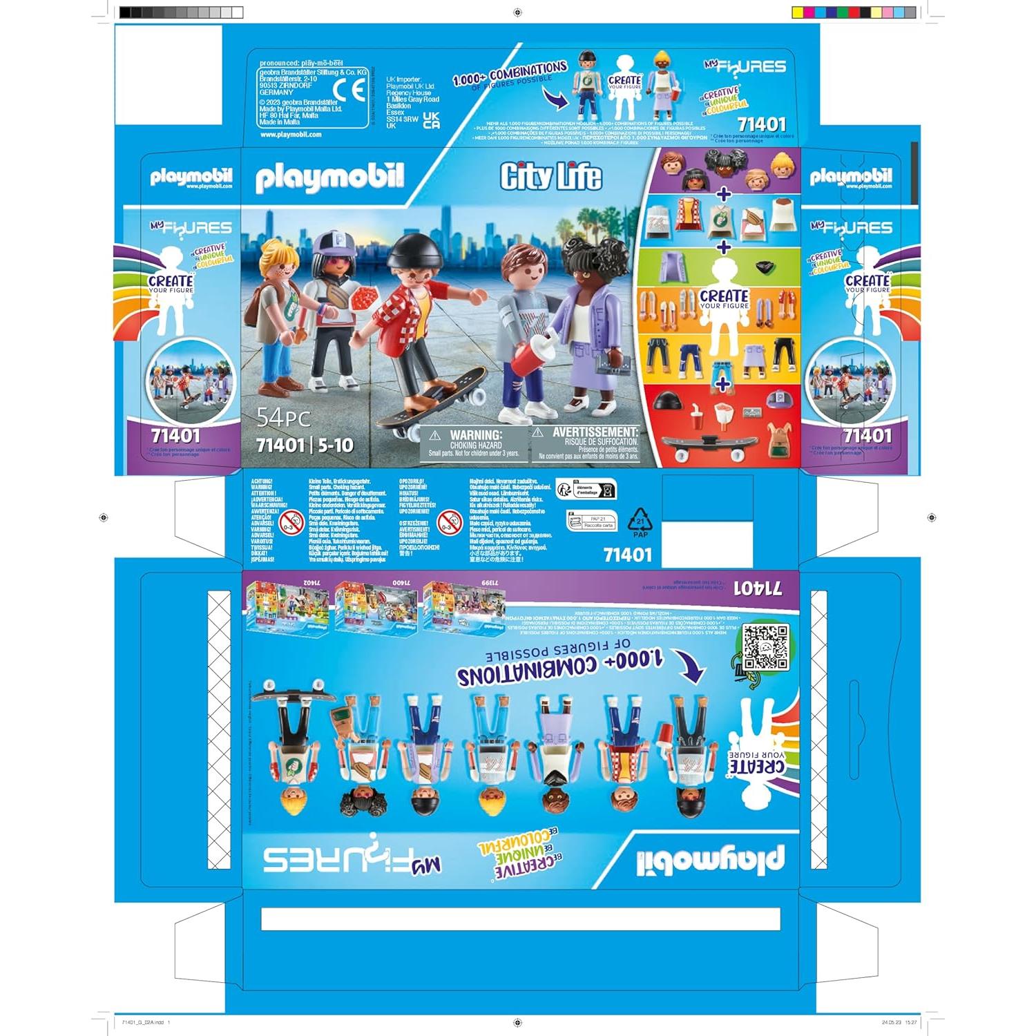 Playmobil Mis Figuras Moda 54 Piezas 5 Figuras 71401