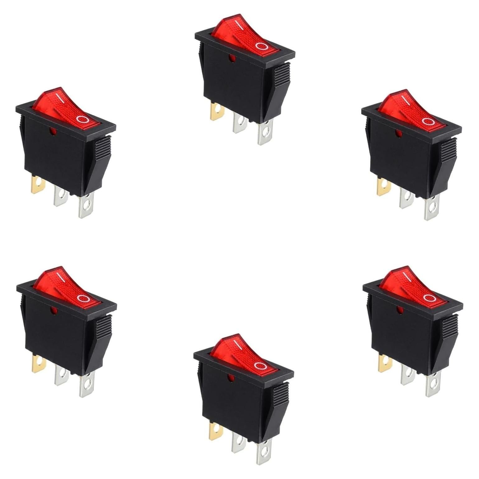 Paquete de 6 Interruptores Iluminados 120927-24 para Chimeneas