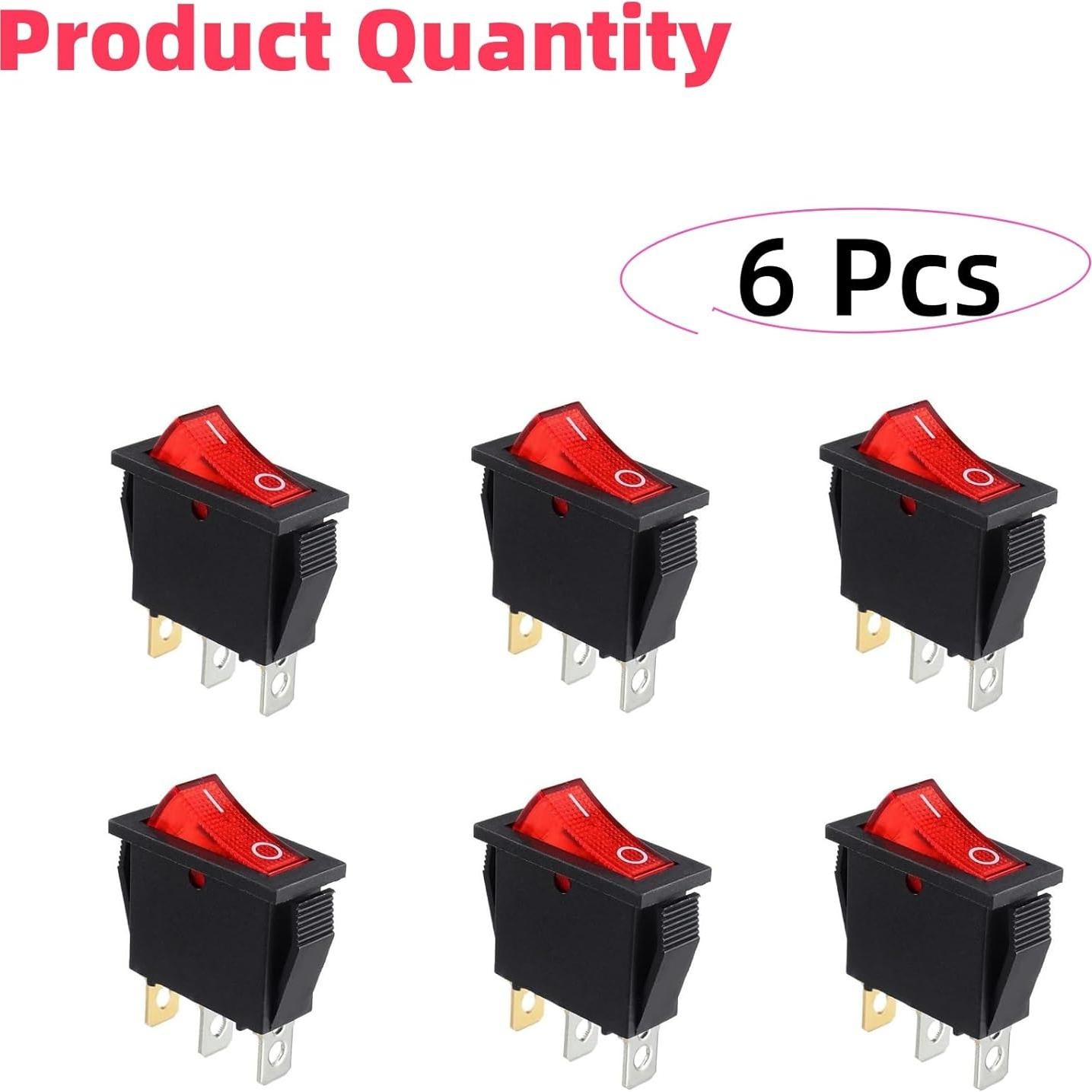 Paquete de 6 Interruptores Iluminados 120927-24 para Chimeneas