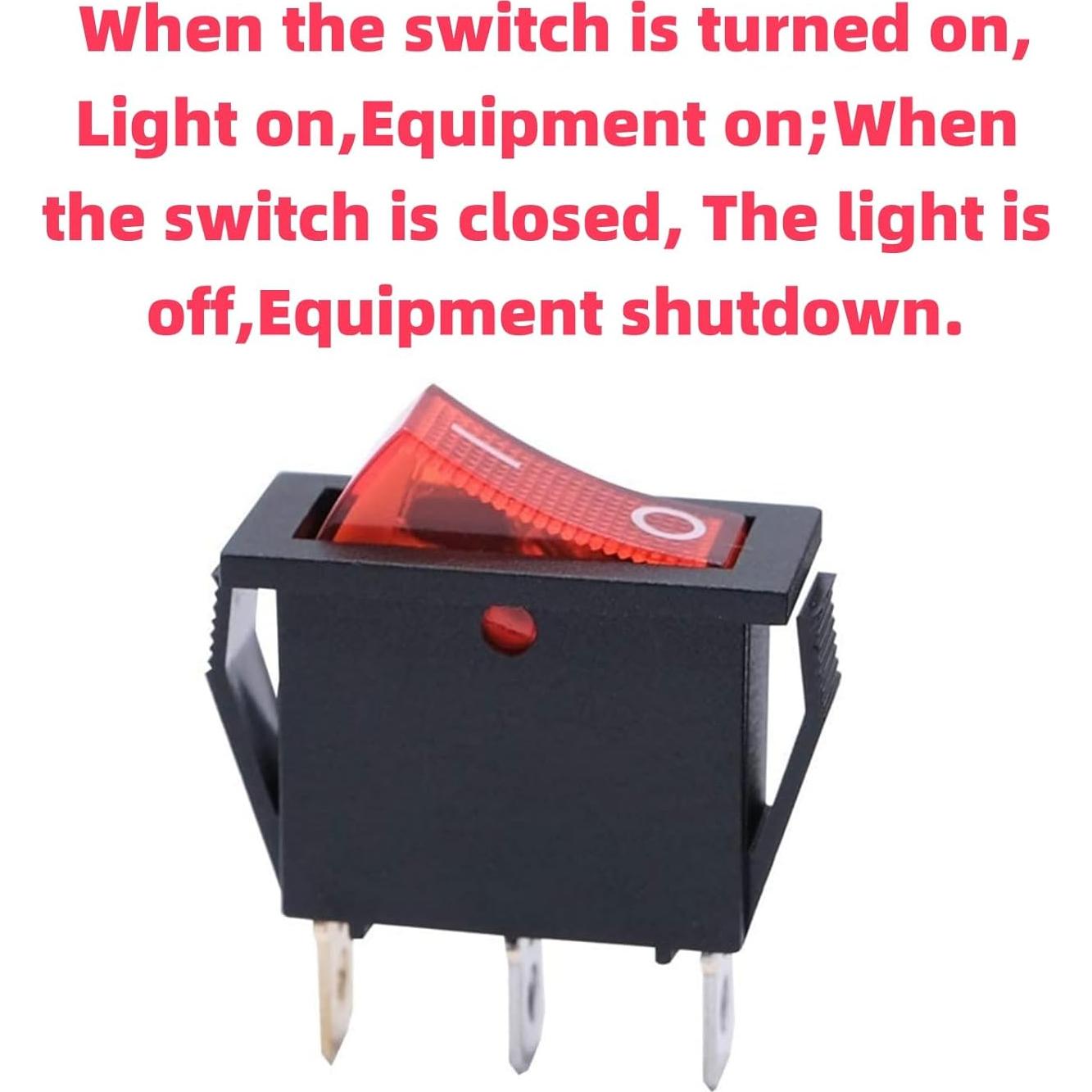 Paquete de 6 Interruptores Iluminados 120927-24 para Chimeneas