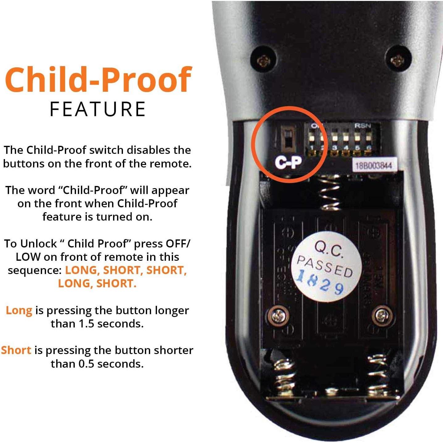 Control Remoto Termostático Chimenea Hearth RCK-K LCD