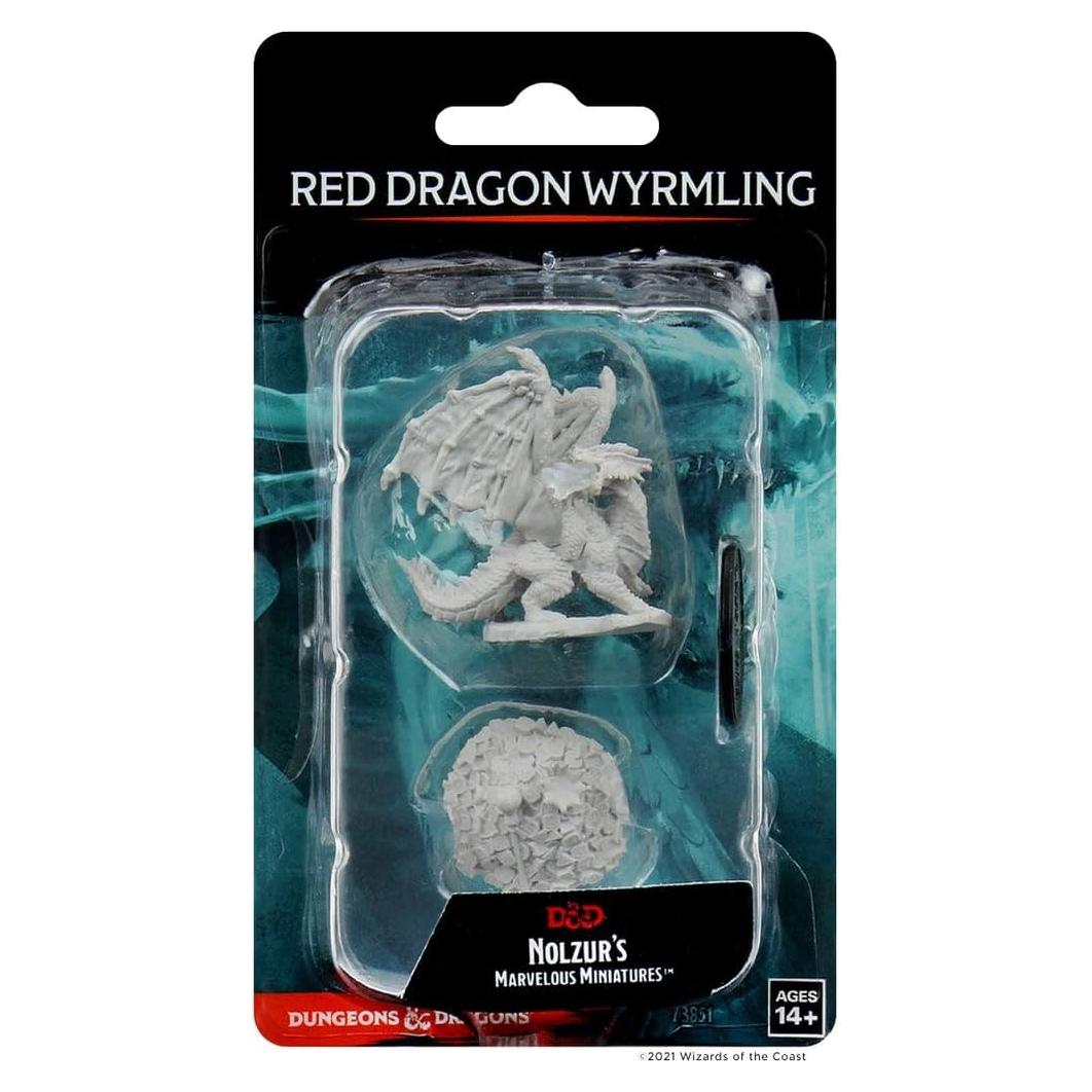 Miniatura Nolzur D&D Dragón Rojo Sin Pintar 25,4cm