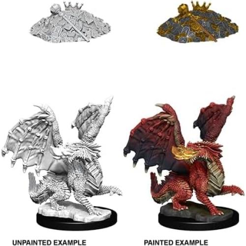 Miniatura Nolzur D&D Dragón Rojo Sin Pintar 25,4cm