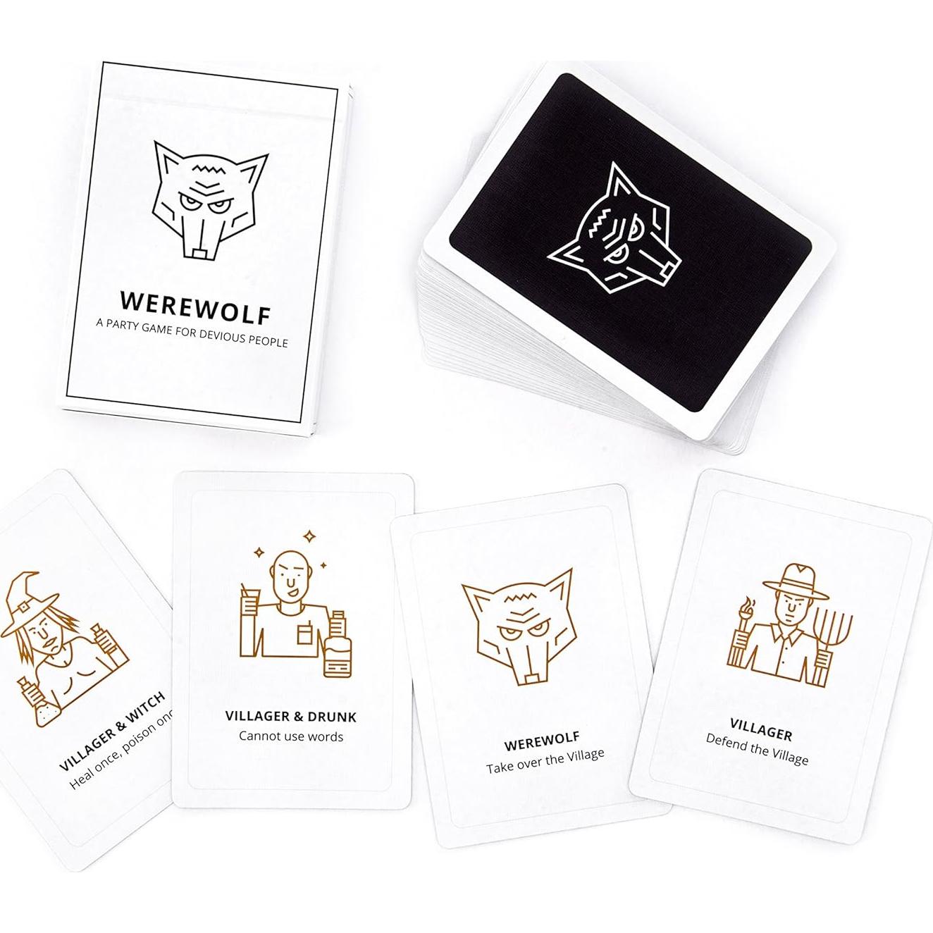 Juego de Fiesta Hombre Lobo Fábrica Estelar - 20 Cartas