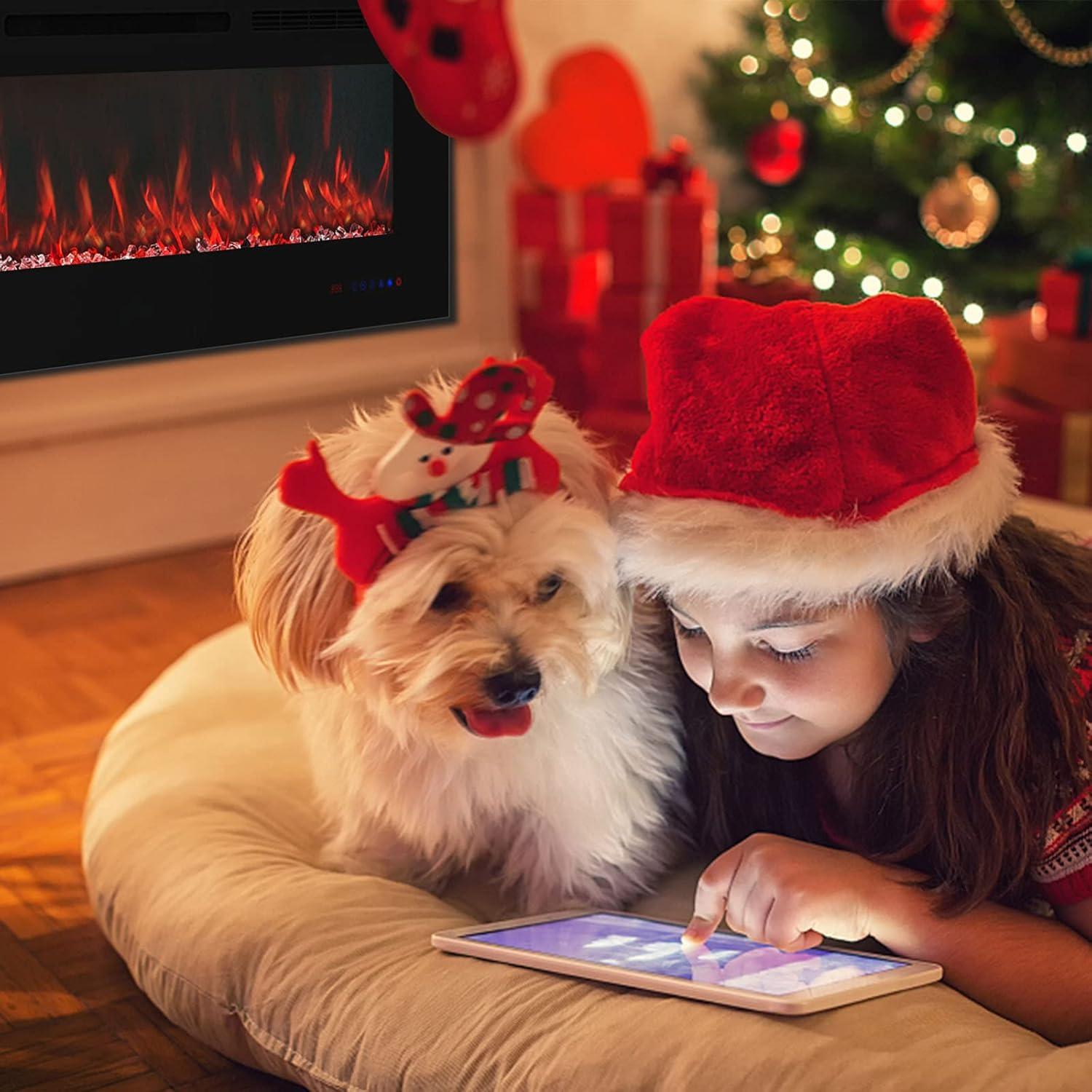 Chimenea Eléctrica PRISMFLAME 127cm Empotrada Control Remoto