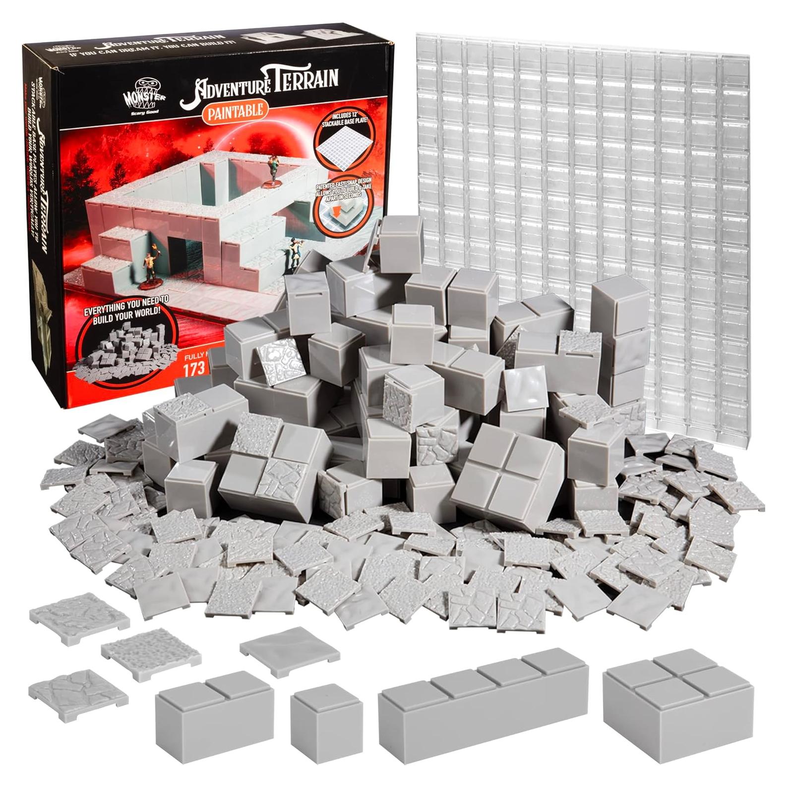 Terreno de Aventura Monster - Set 173 Piezas Modular 3D