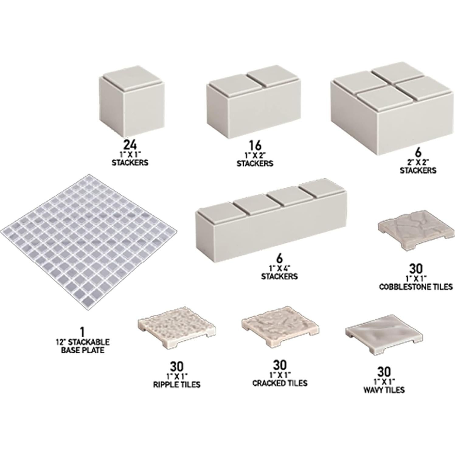 Terreno de Aventura Monster - Set 173 Piezas Modular 3D