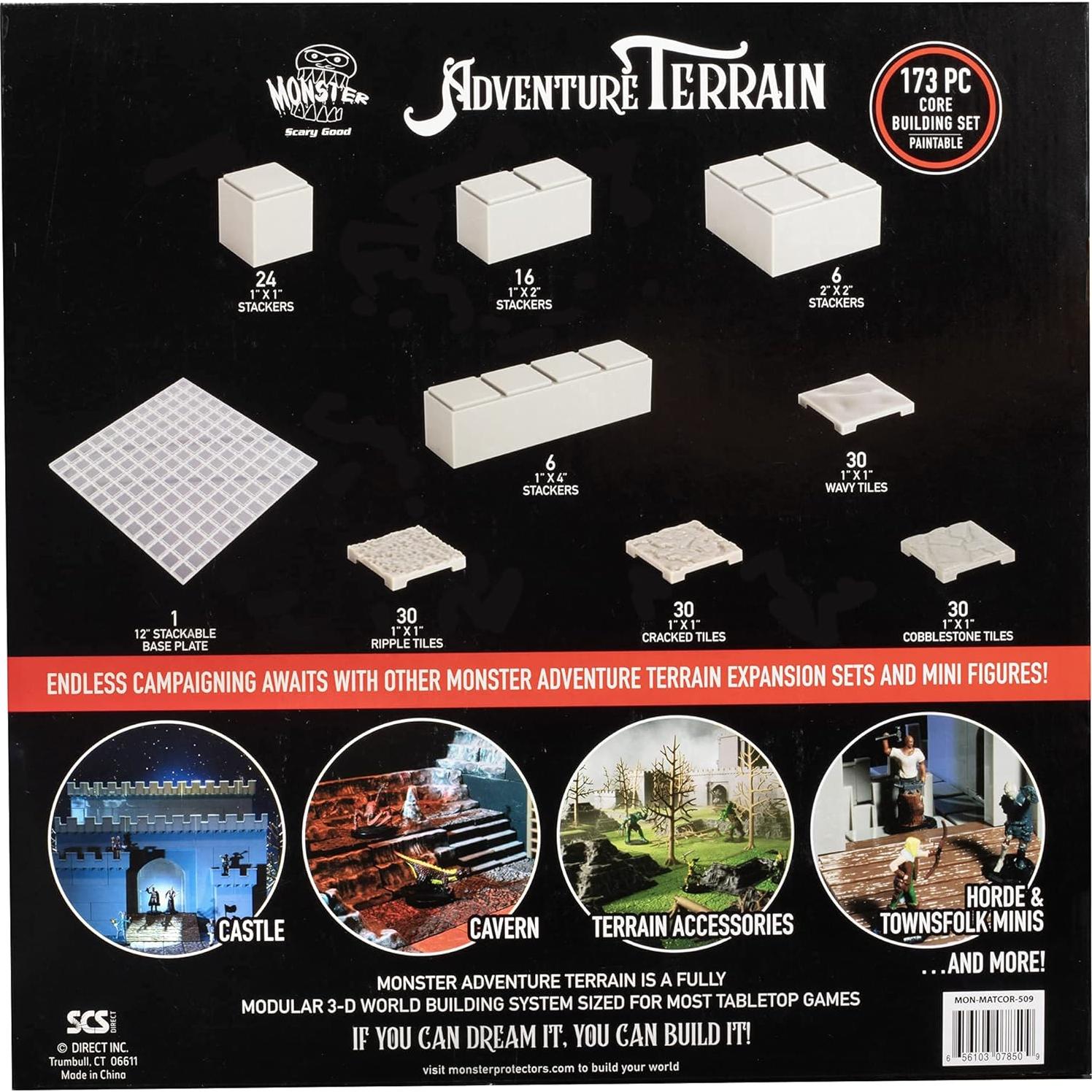 Terreno de Aventura Monster - Set 173 Piezas Modular 3D