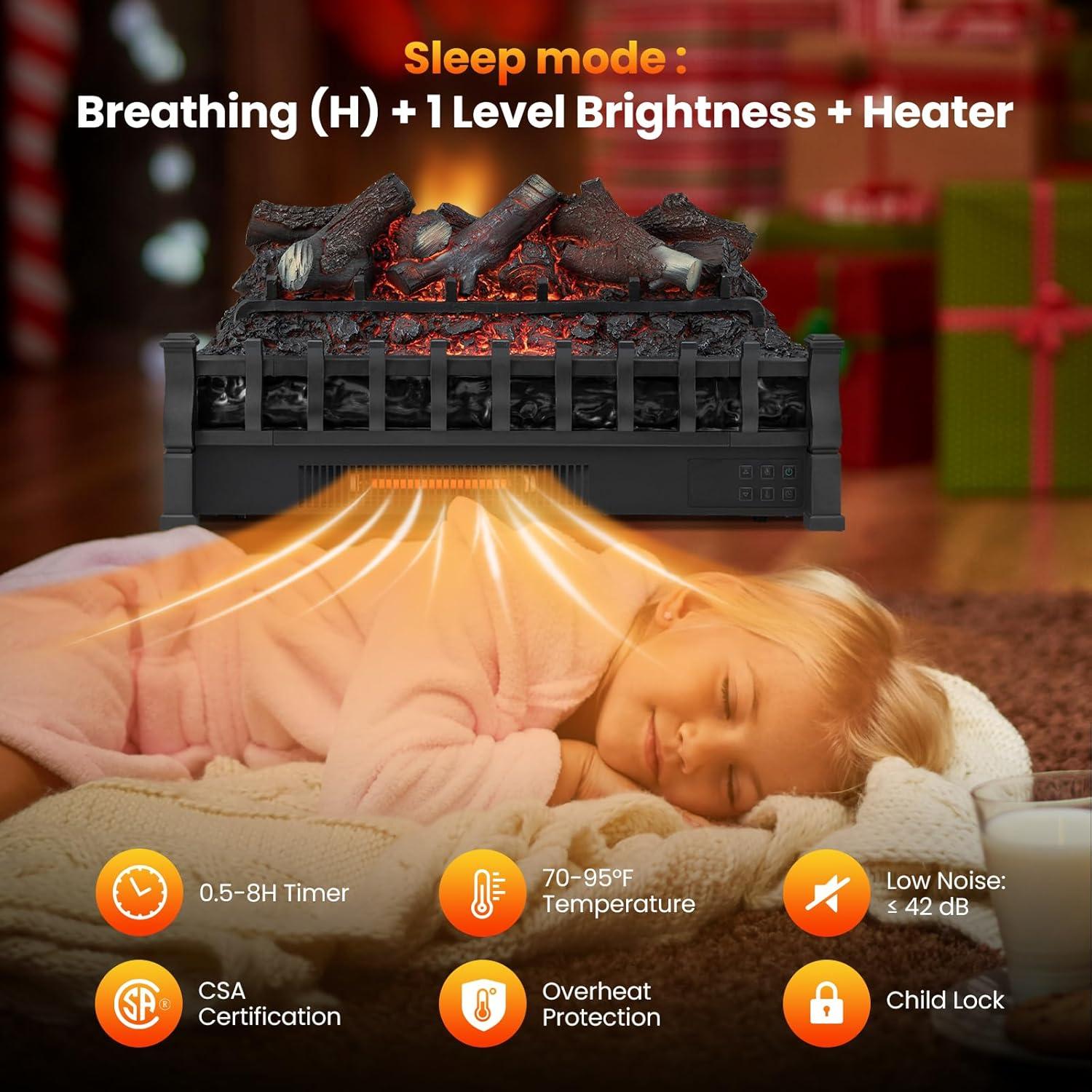 Estufa Eléctrica GOFLAME 26” Infrarroja 1500W con Control Remoto