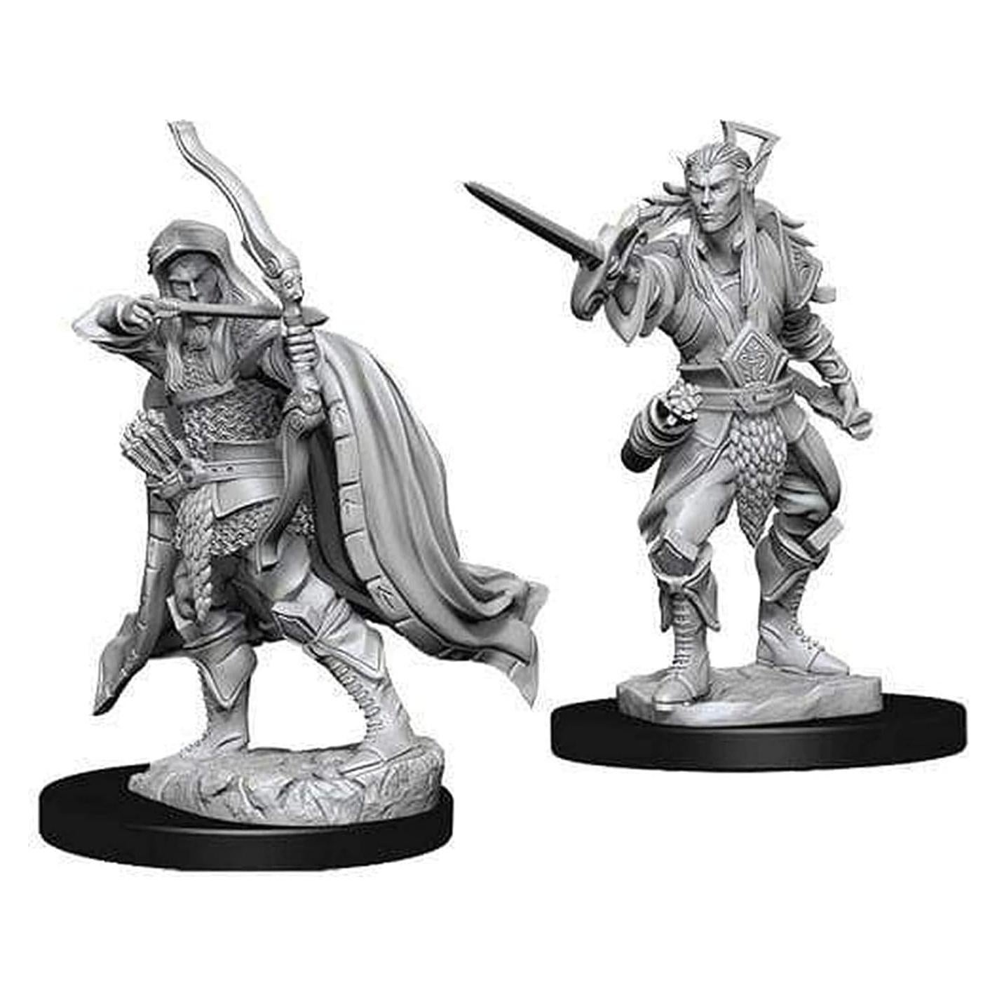 Miniatura D&D Nolzur Pícaro Elfo Masculino 10x12cm