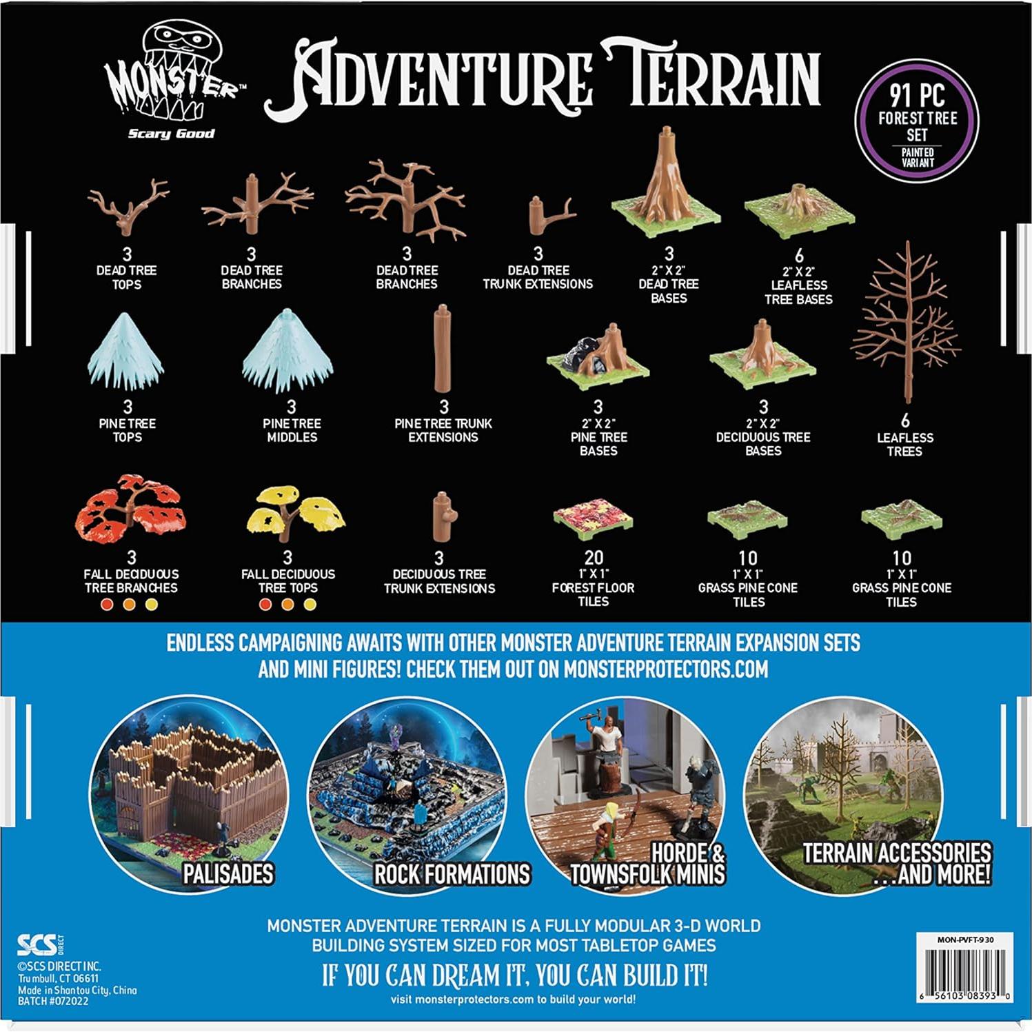 Conjunto de Árboles Bosque Otoño 91Pc Monster Adventure 3D