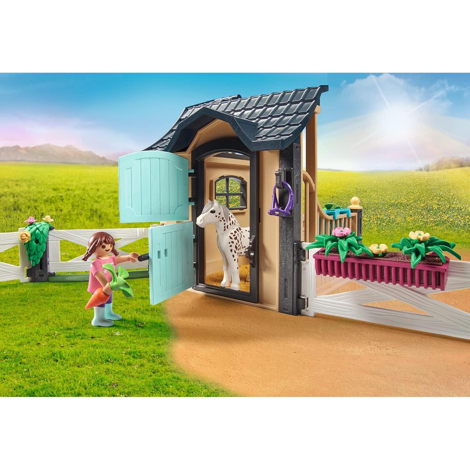 Extensión Establo Caballos Playmobil 71240 con Accesorios