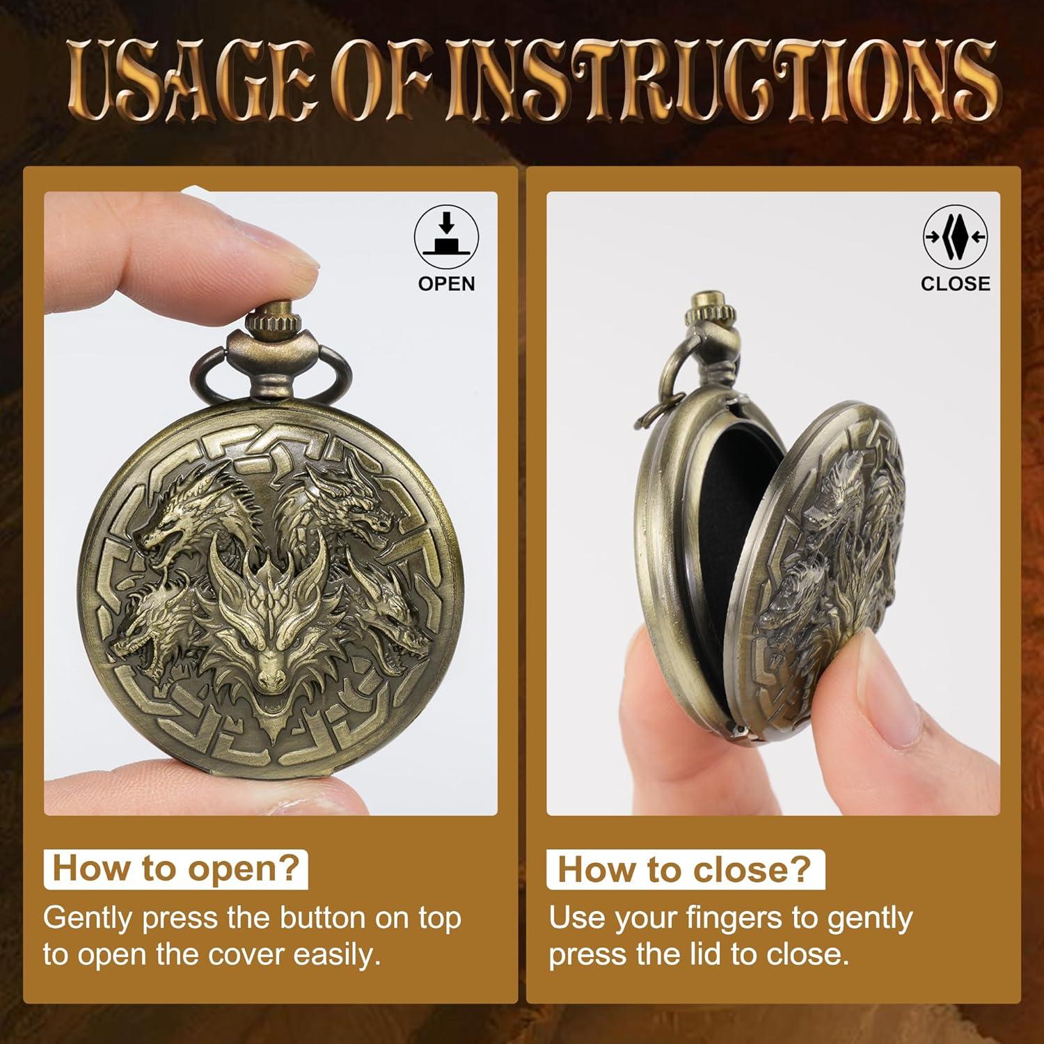 Set de Dados DND Kabinka 7pcs Bronce Dragón 3D Portátil