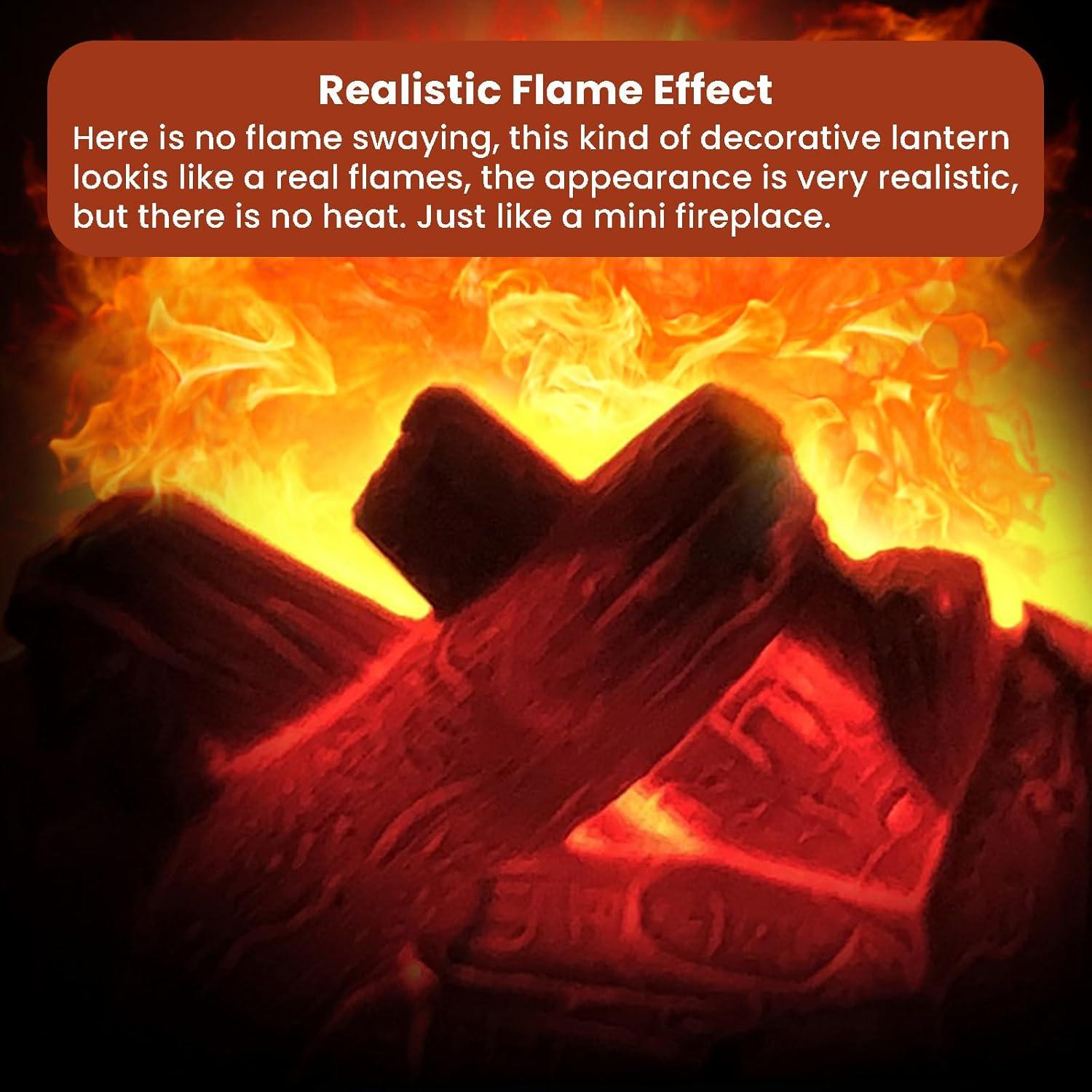 Linterna LED Portátil Ragyzity con Efecto Llama Simulada