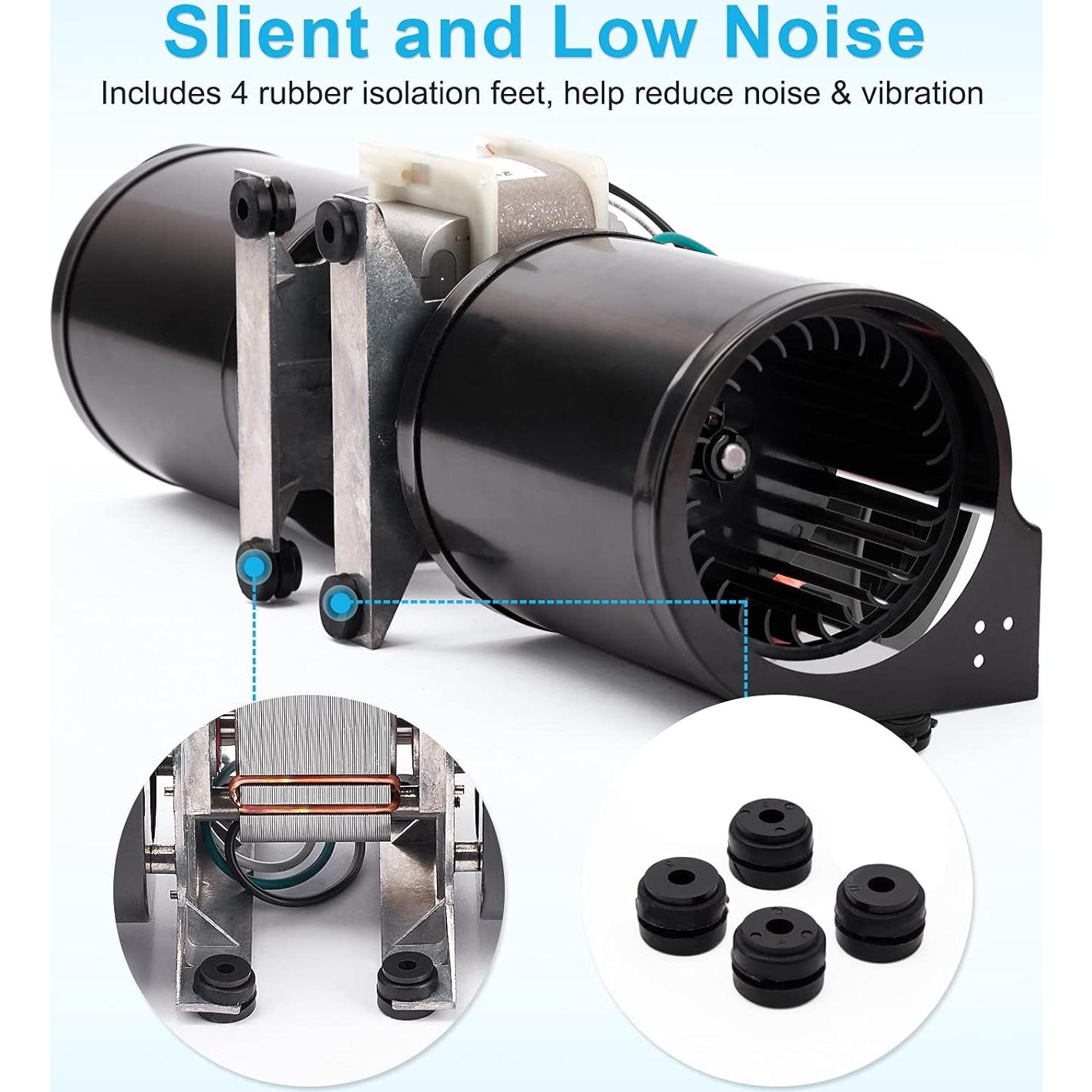 Kit de Ventilador GFK-160A Hipoilk para Chimenea 160 CFM