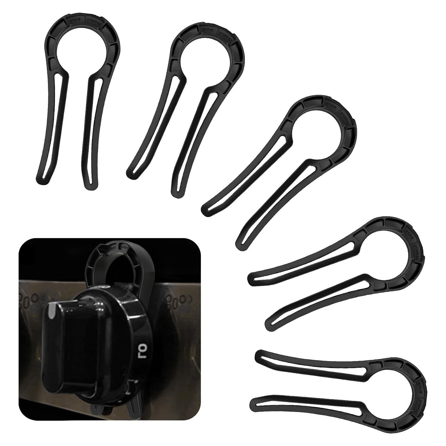 Bloqueo de Perilla de Estufa Anysun Negro - Seguridad Infantil