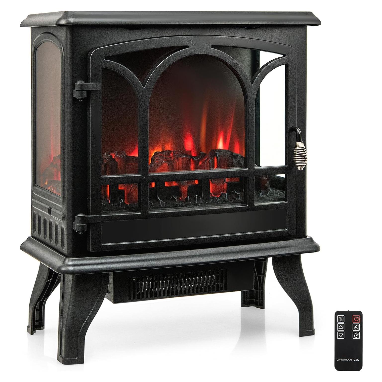Estufa de Chimenea Eléctrica GOFLAME 23" 1400W con Control Remoto